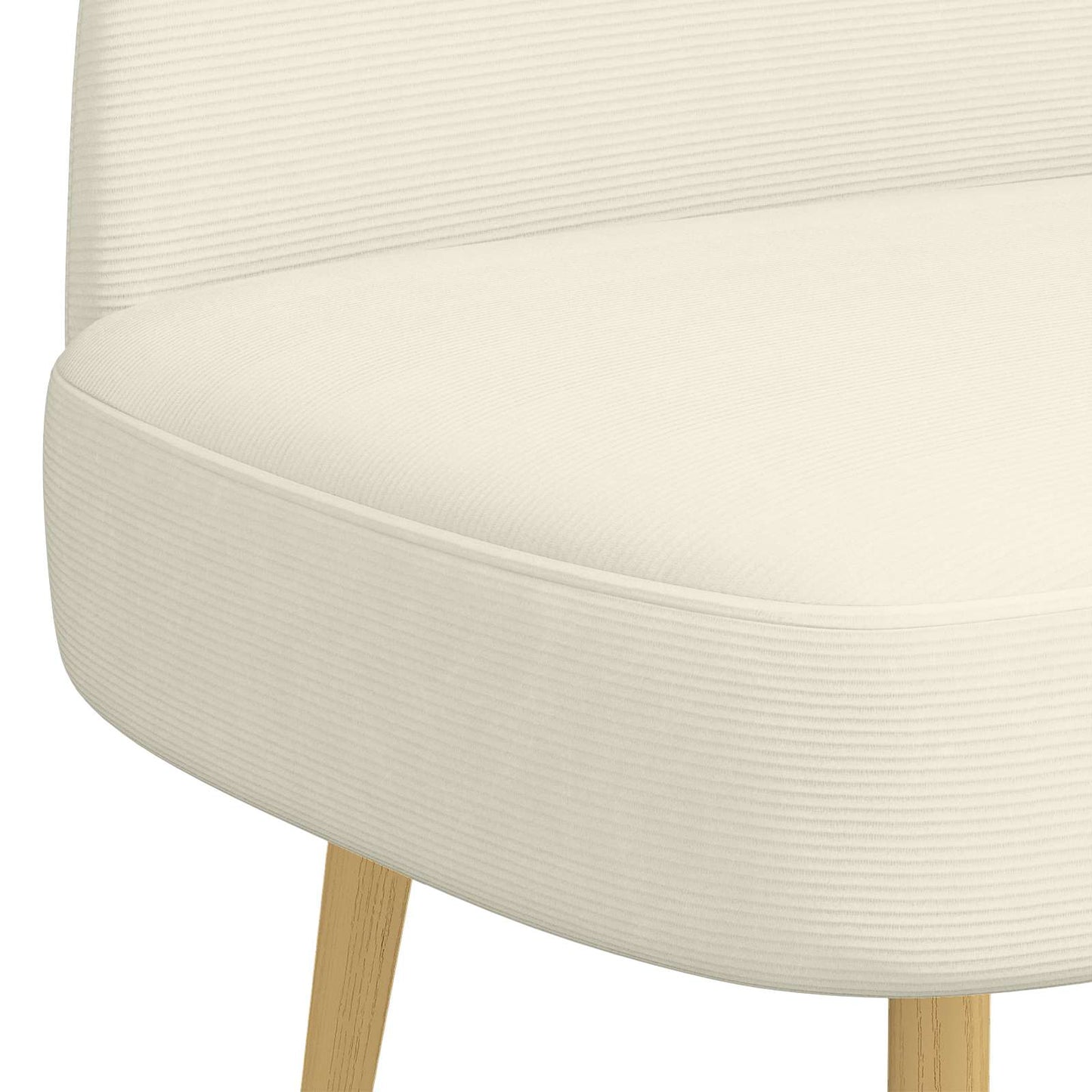 vidaXL Δερμάτινος Πάγκος με Πλάτη Κρεμ 110 x 60 x 76 cm