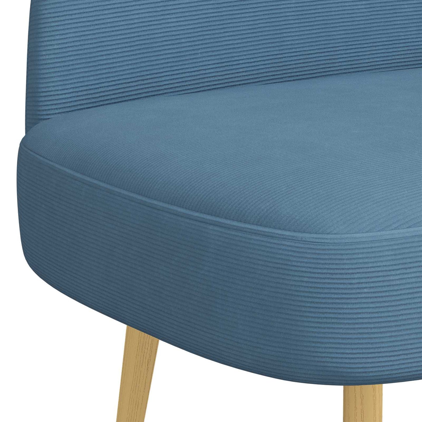 vidaXL Δερμάτινος Πάγκος με Πλάτη Μπλε 110 x 60 x 76 cm