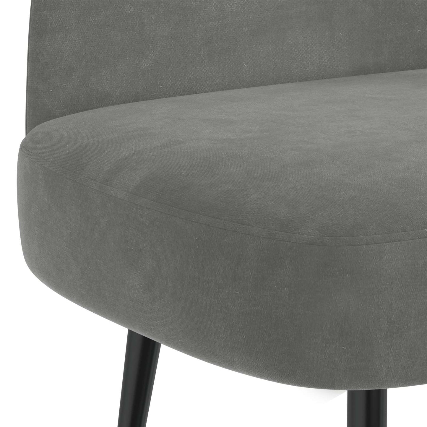 vidaXL Δερμάτινος Πάγκος με Πλάτη Σκούρο γκρι 110 x 60 x 76 cm Βελούδο