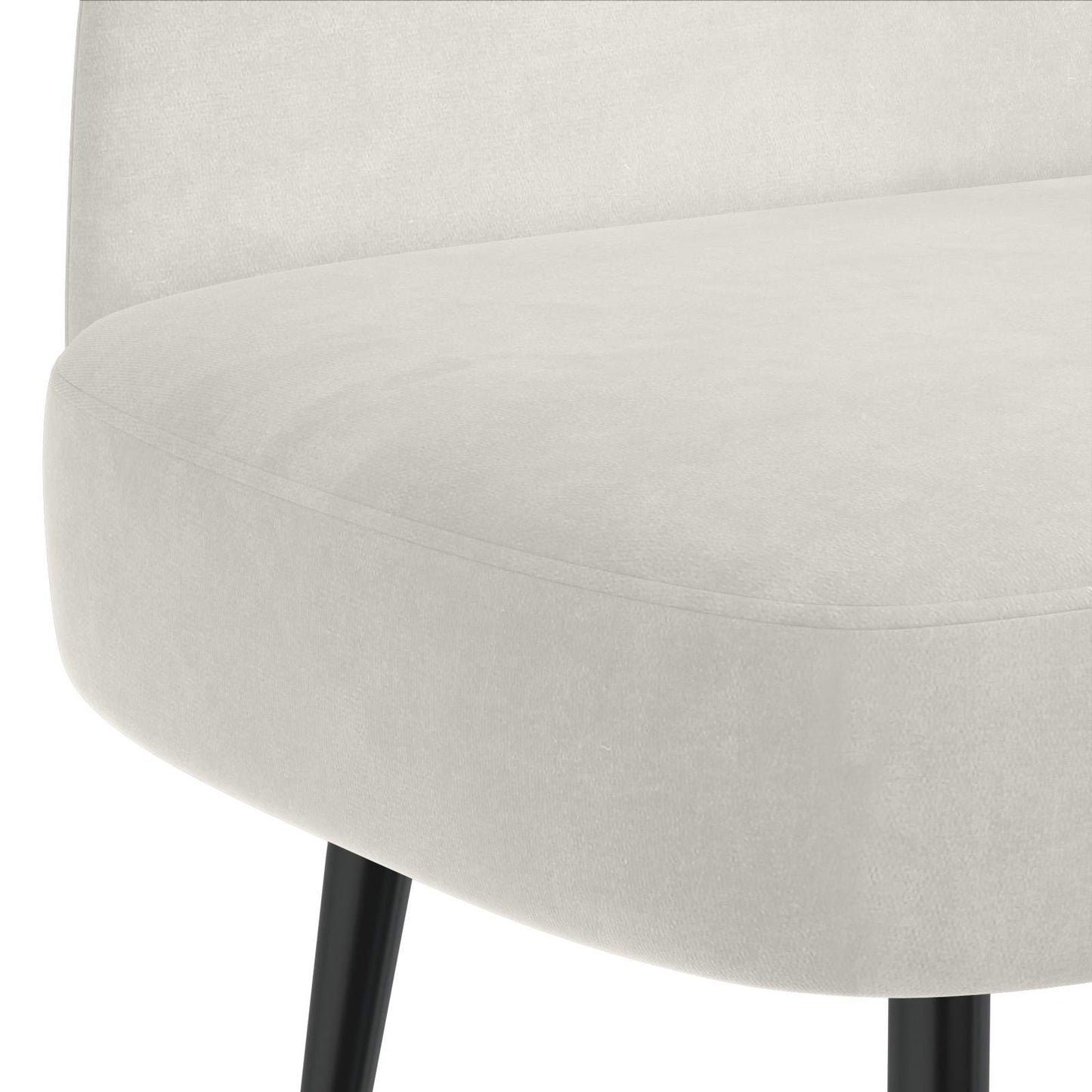 vidaXL Δερμάτινος Πάγκος με Πλάτη Κρεμ 110 x 60 x 76 cm Βελούδο