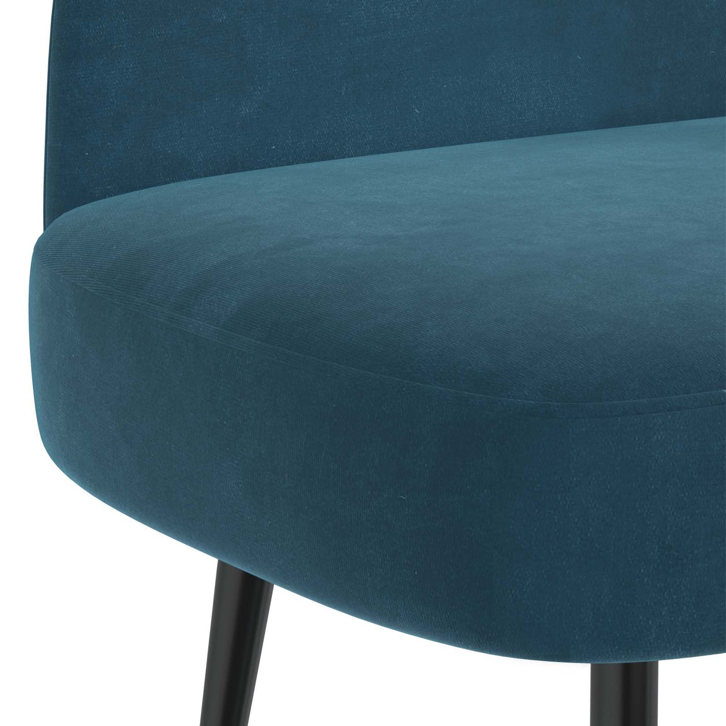 vidaXL Δερμάτινος Πάγκος με Πλάτη Μπλε 110 x 60 x 76 cm Βελούδο