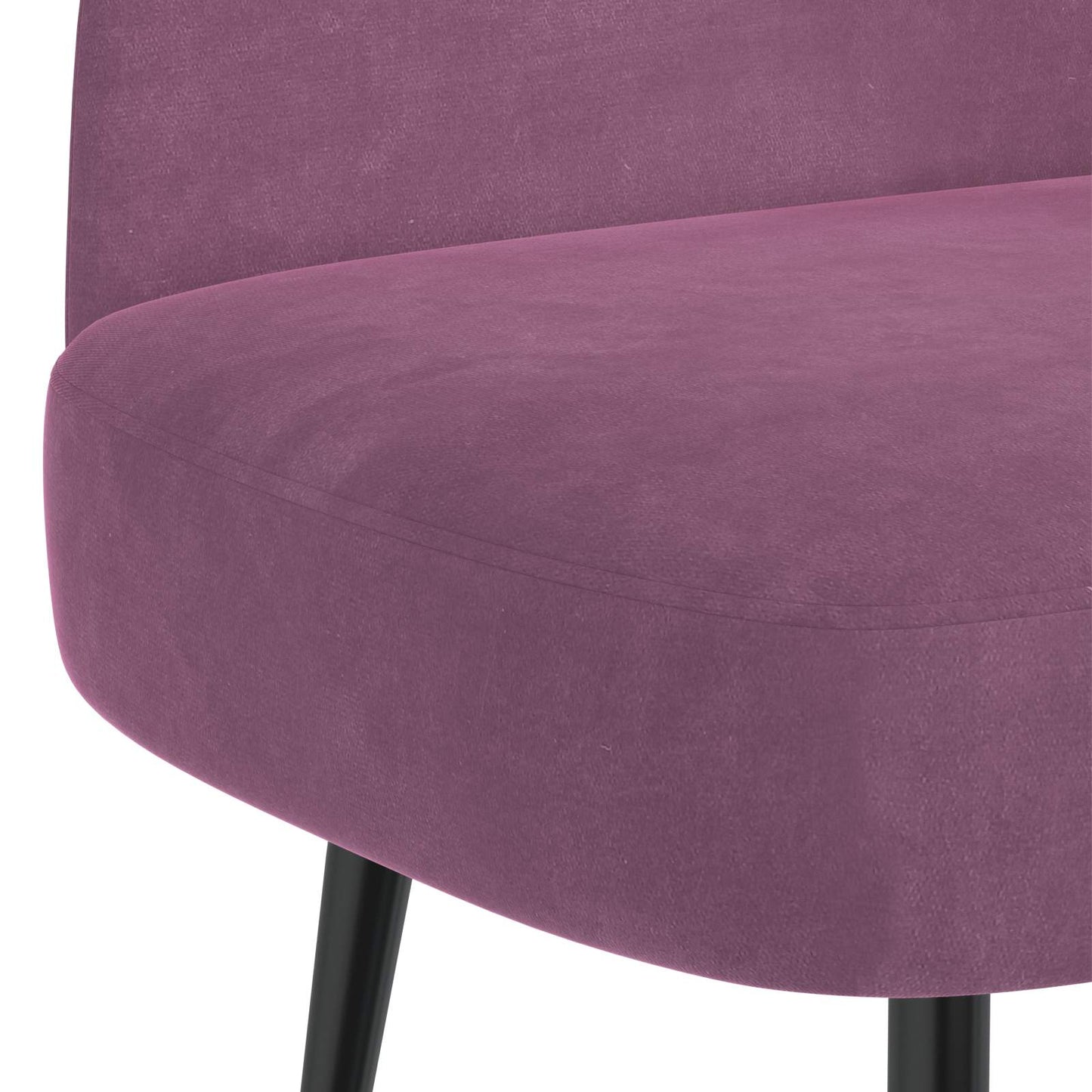 vidaXL Δερμάτινος Πάγκος με Πλάτη Μοβ 110 x 60 x 76 cm Βελούδο