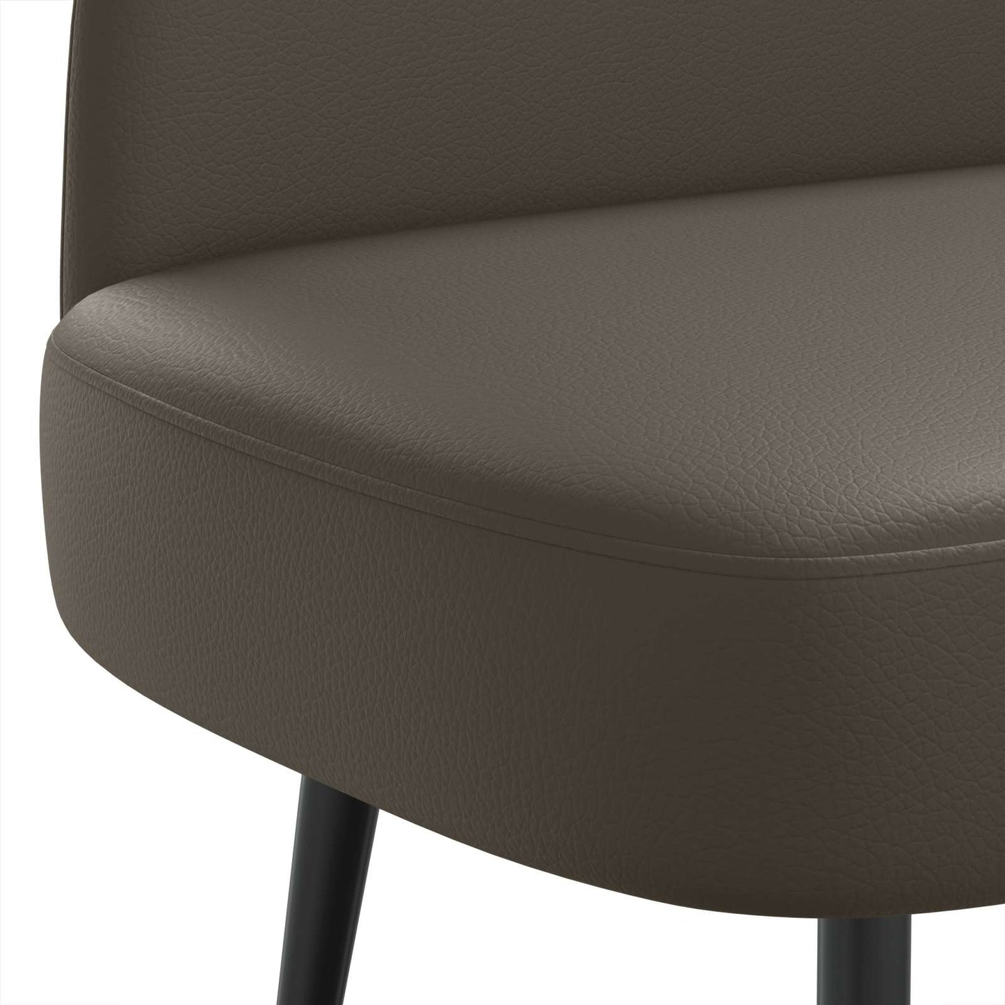 vidaXL Δερμάτινος Πάγκος με Πλάτη Γκρι 110 x 60 x 76 cm Τεχνητό Δέρμα