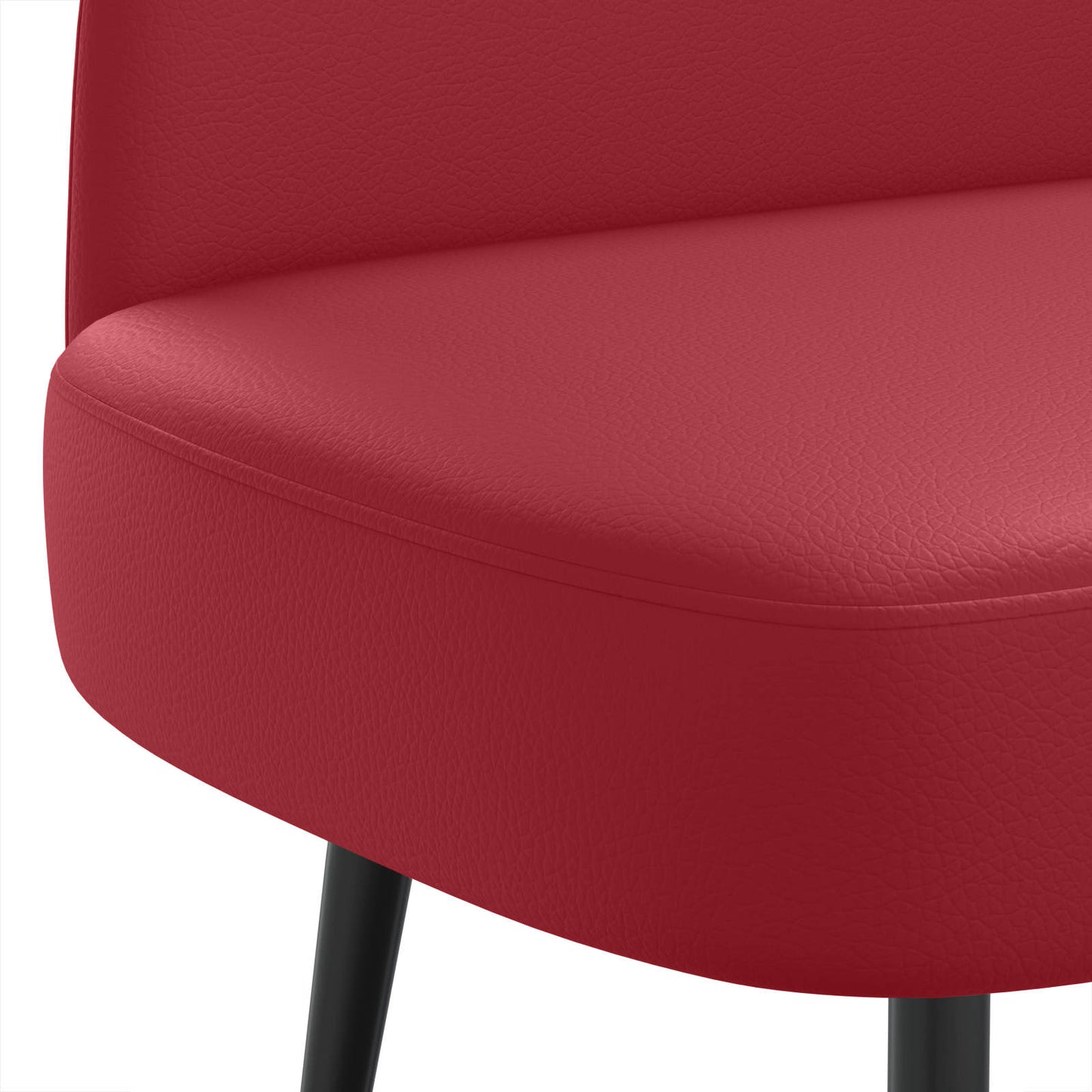 vidaXL Δερμάτινος Πάγκος με Πλάτη Μπορντό 110 x 60 x 76 cm