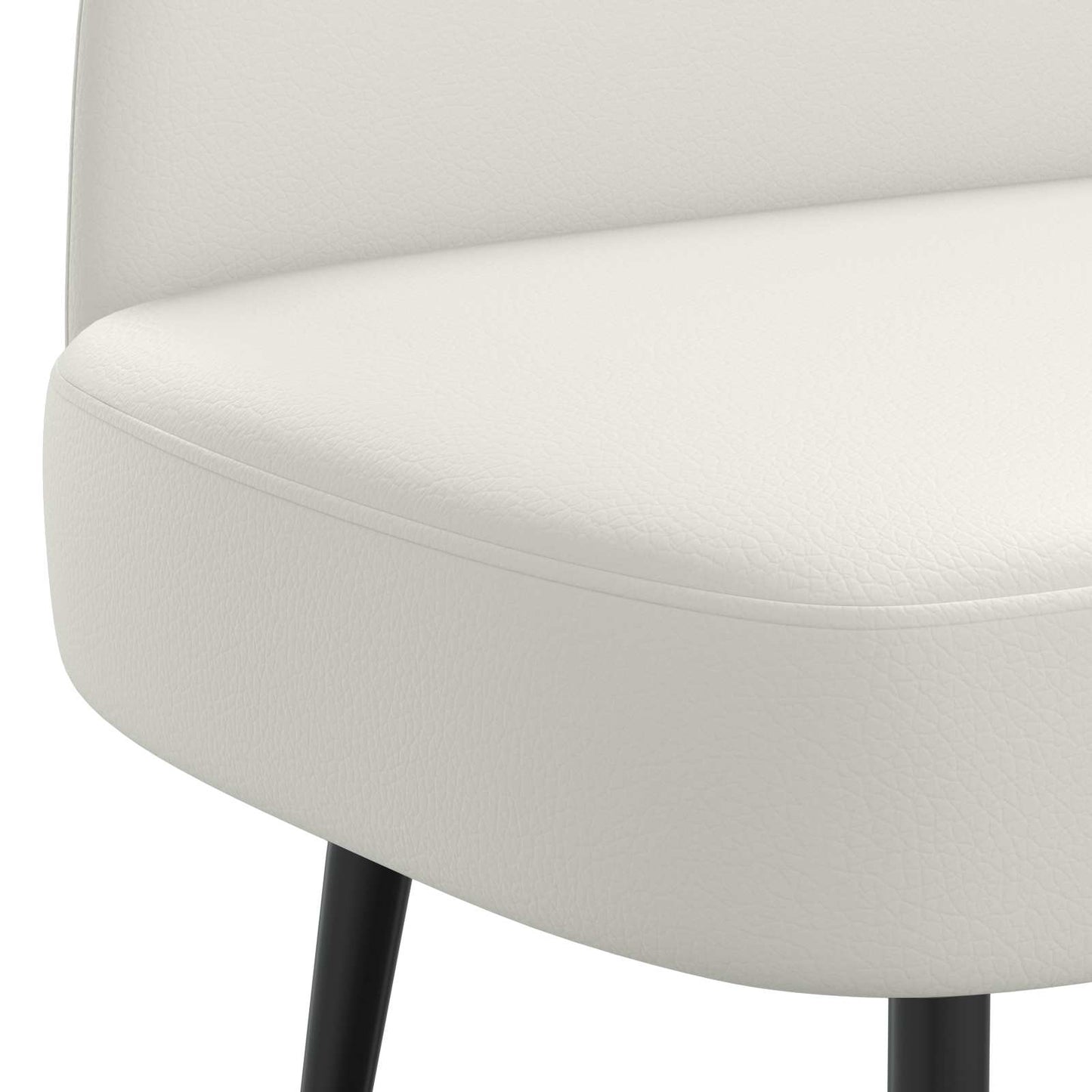 vidaXL Δερμάτινος Πάγκος με Πλάτη Λευκό 110 x 60 x 76 cm Τεχνητό Δέρμα