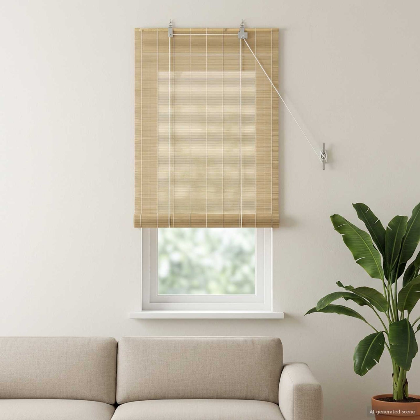 vidaXL Ρόλερ (στόρι) Φυσικό 40 x 160 cm Μπαμπού