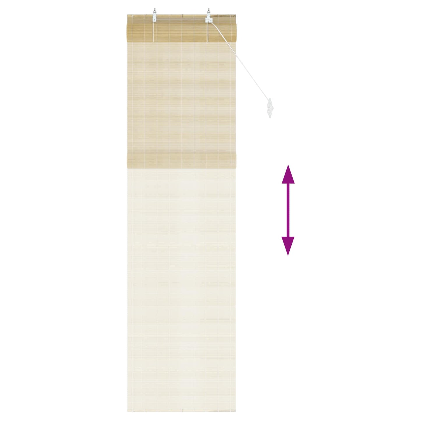 vidaXL Ρόλερ (στόρι) Φυσικό 40 x 220 cm Μπαμπού