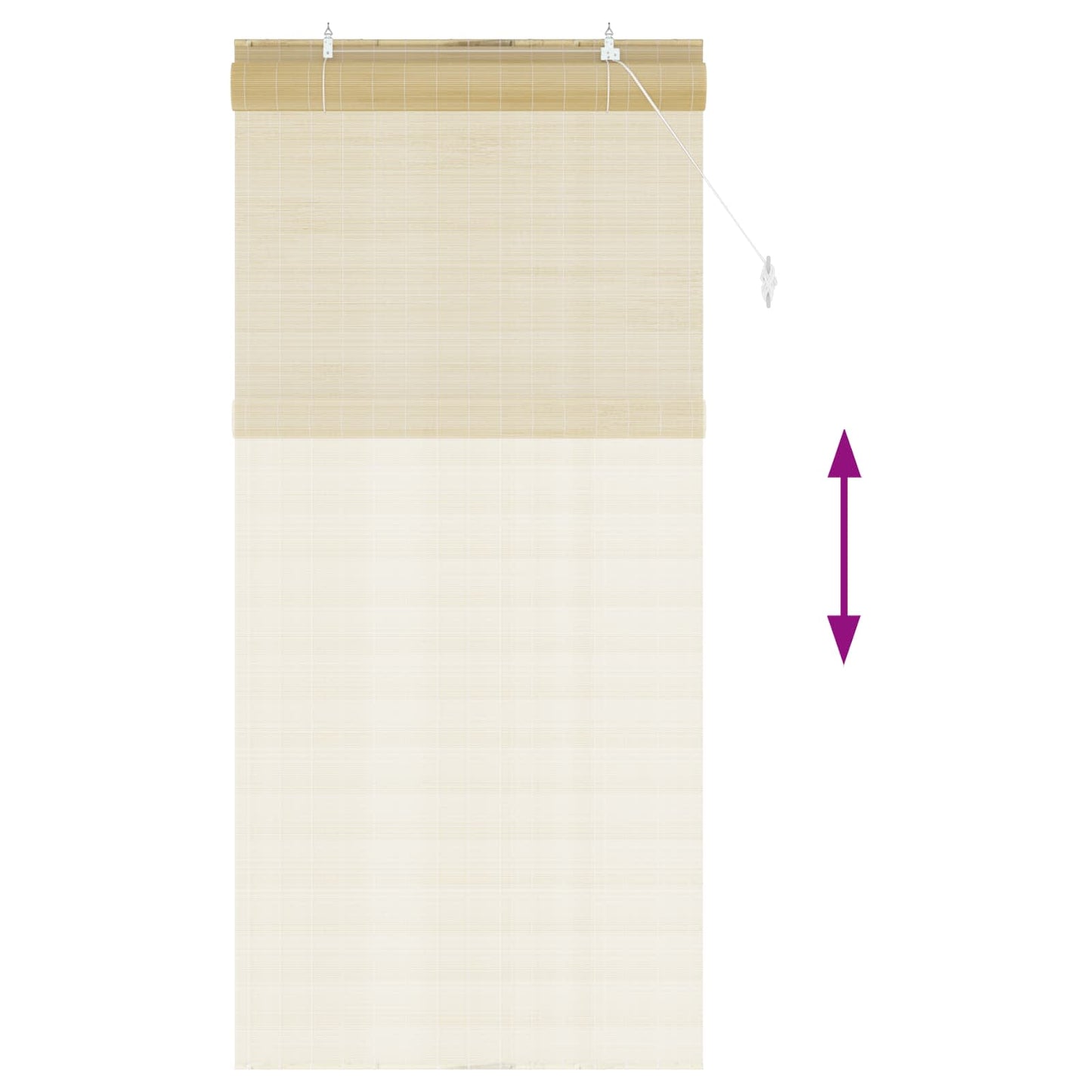 vidaXL Ρόλερ (στόρι) Φυσικό 110 x 220 cm Μπαμπού