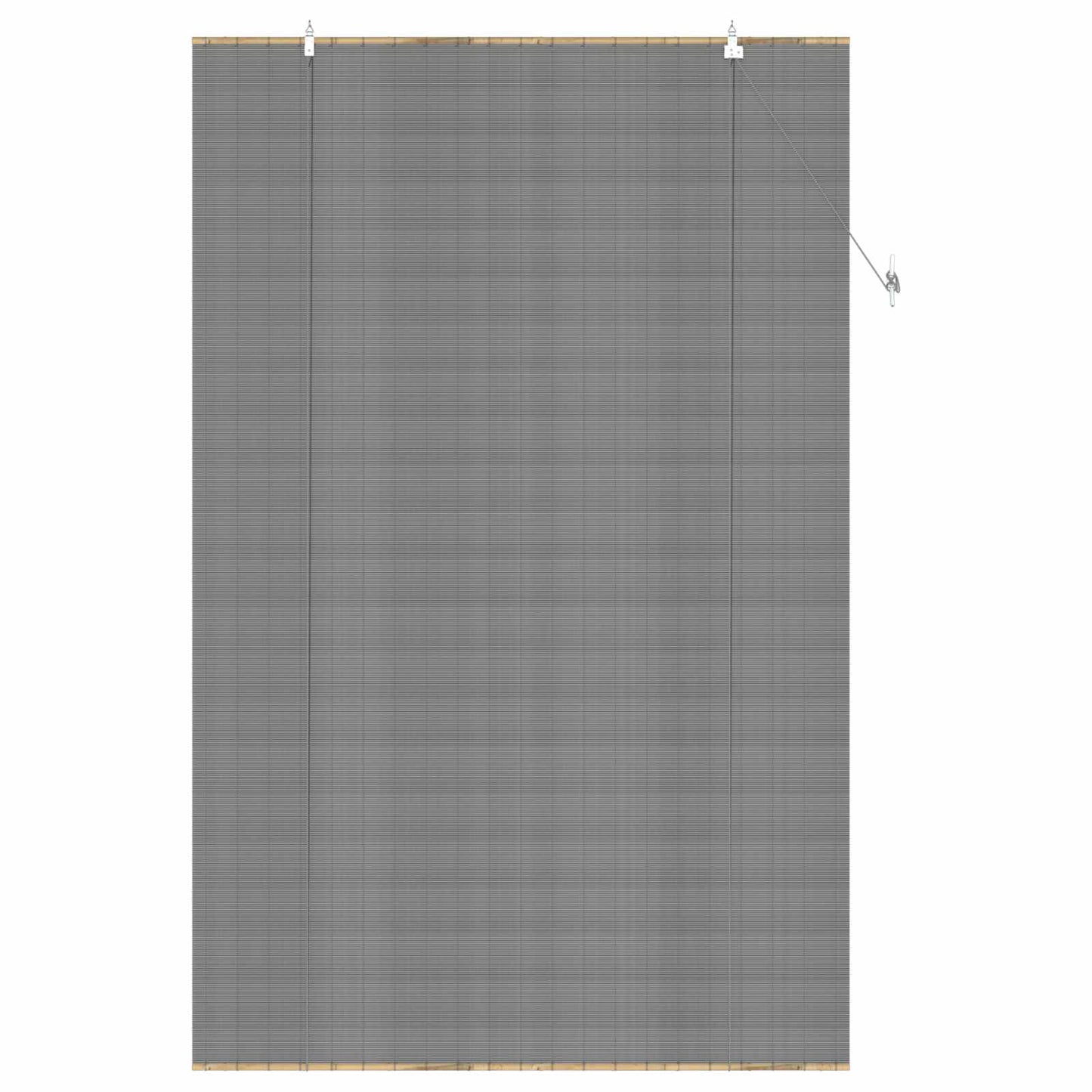 vidaXL Ρόλερ (στόρι) Γκρι 160 x 220 cm Μπαμπού