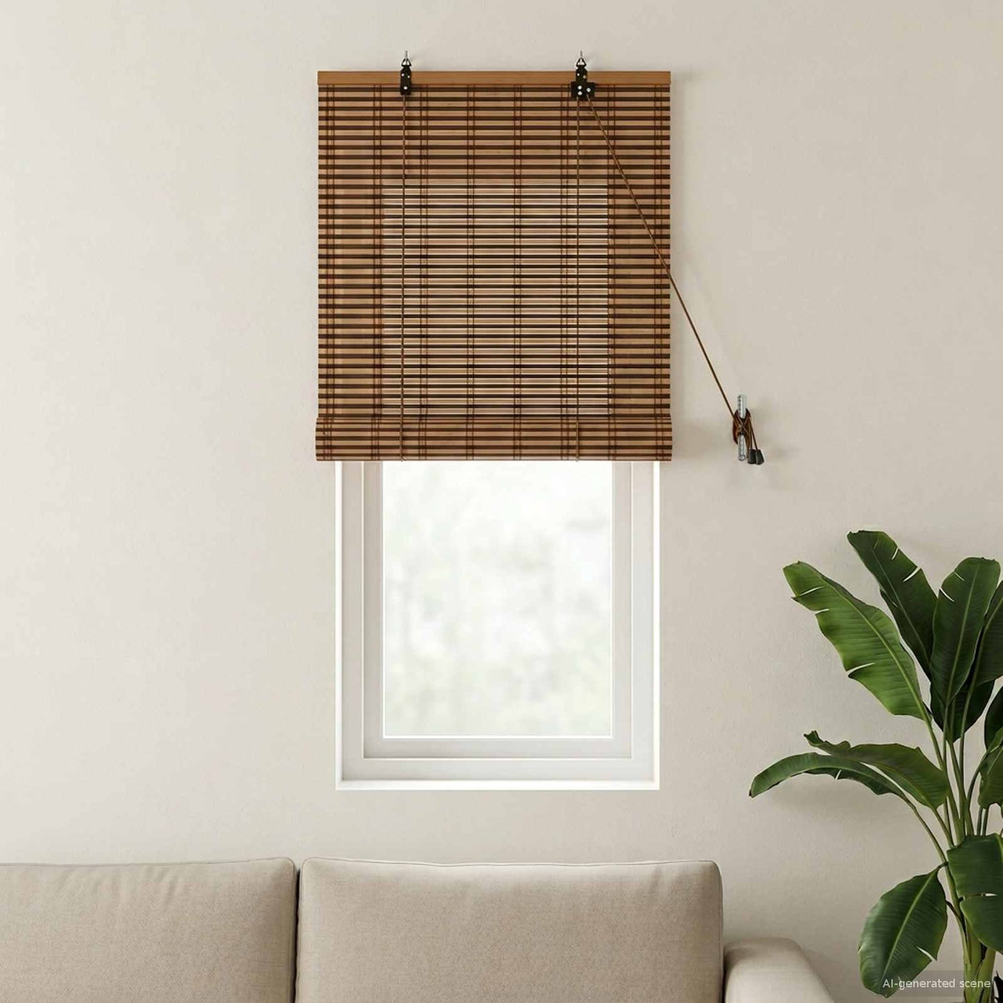 vidaXL Ρόλερ (στόρι) Καφέ 50 x 160 εκ. Μπαμπού
