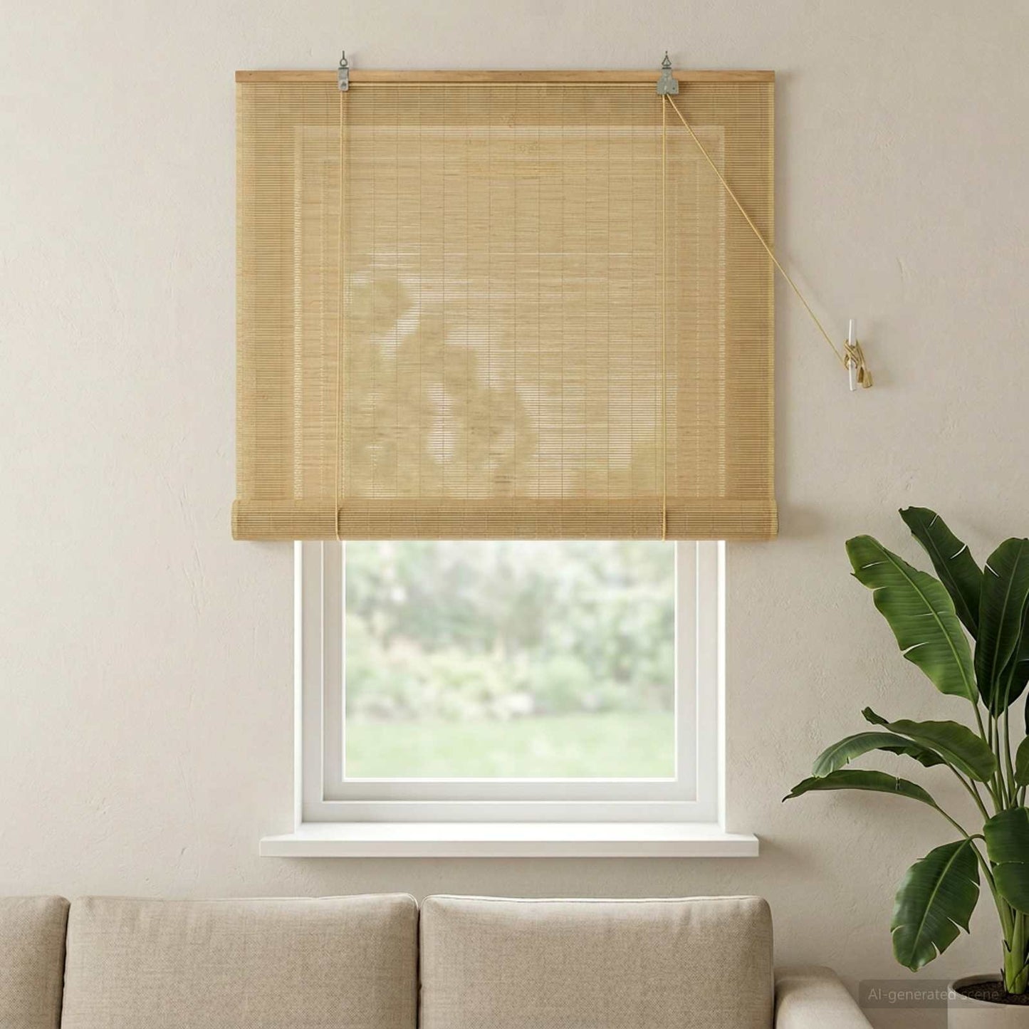 vidaXL Ρόλερ (στόρι) Φυσικό 100 x 160 cm Μπαμπού