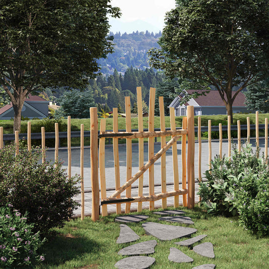 vidaXL Αψιδωτή Πύλη Φράχτη 100 x 120 cm Εμποτισμένο Ξύλο Φουντουκιάς