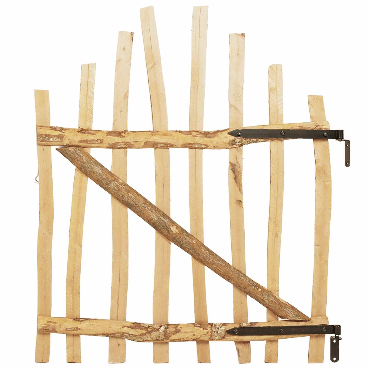 vidaXL Αψιδωτή Πύλη Φράχτη 100 x 120 cm Εμποτισμένο Ξύλο Φουντουκιάς