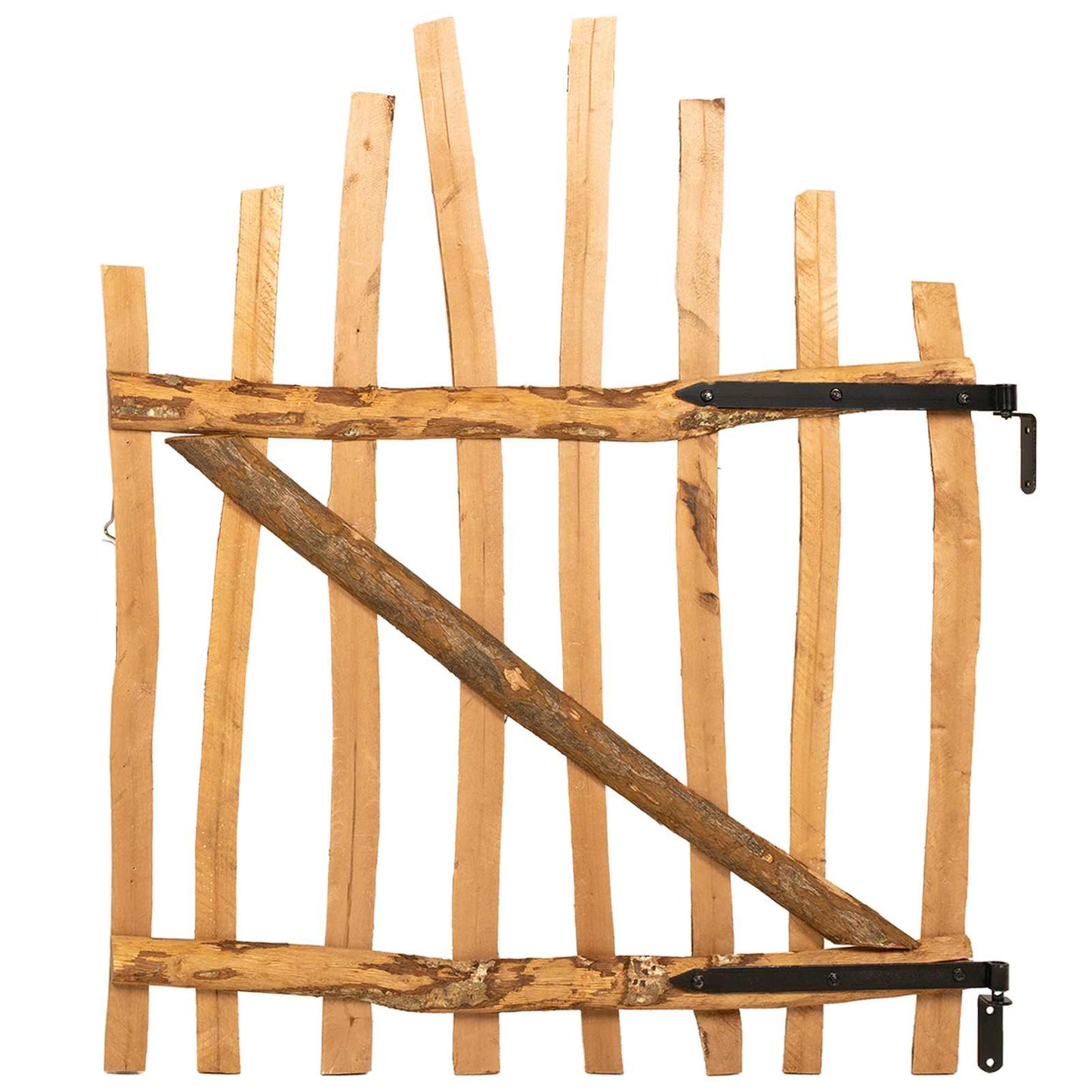 vidaXL Αψιδωτή Πύλη Φράχτη 100 x 120 cm Εμποτισμένο Ξύλο Φουντουκιάς