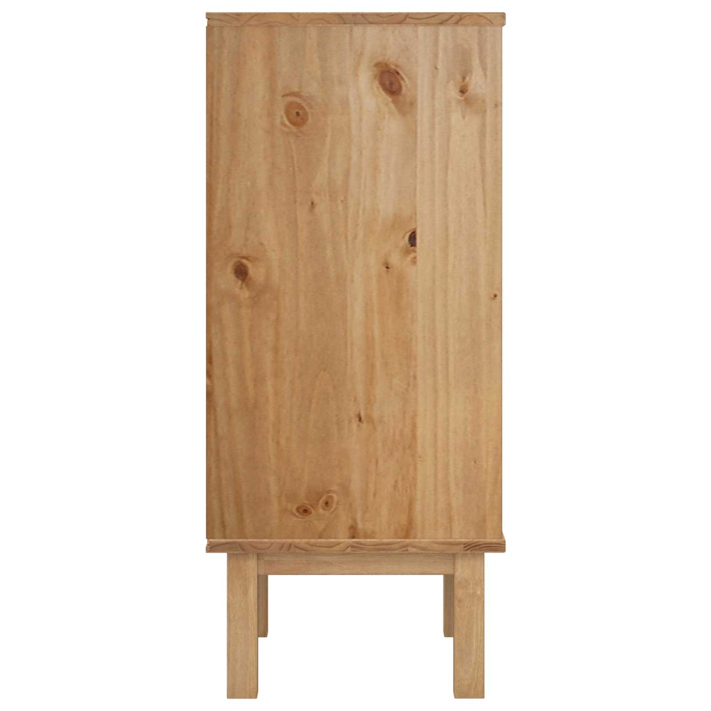 vidaXL Κουτί με συρτάρια OTTA Μαύρο 45 x 39 x 90 εκ. Μασίφ Ξύλο Πεύκου