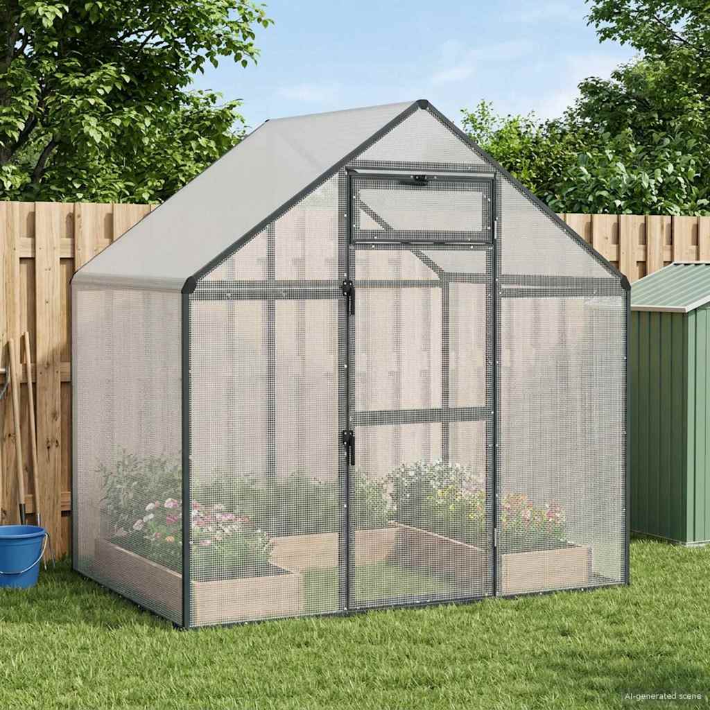 vidaXL Κλουβί Πουλιών Ανθρακί 181,5 x 112,5 x 173,5 εκ