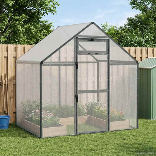 vidaXL Κλουβί Πουλιών Ανθρακί 181,5 x 112,5 x 173,5 εκ