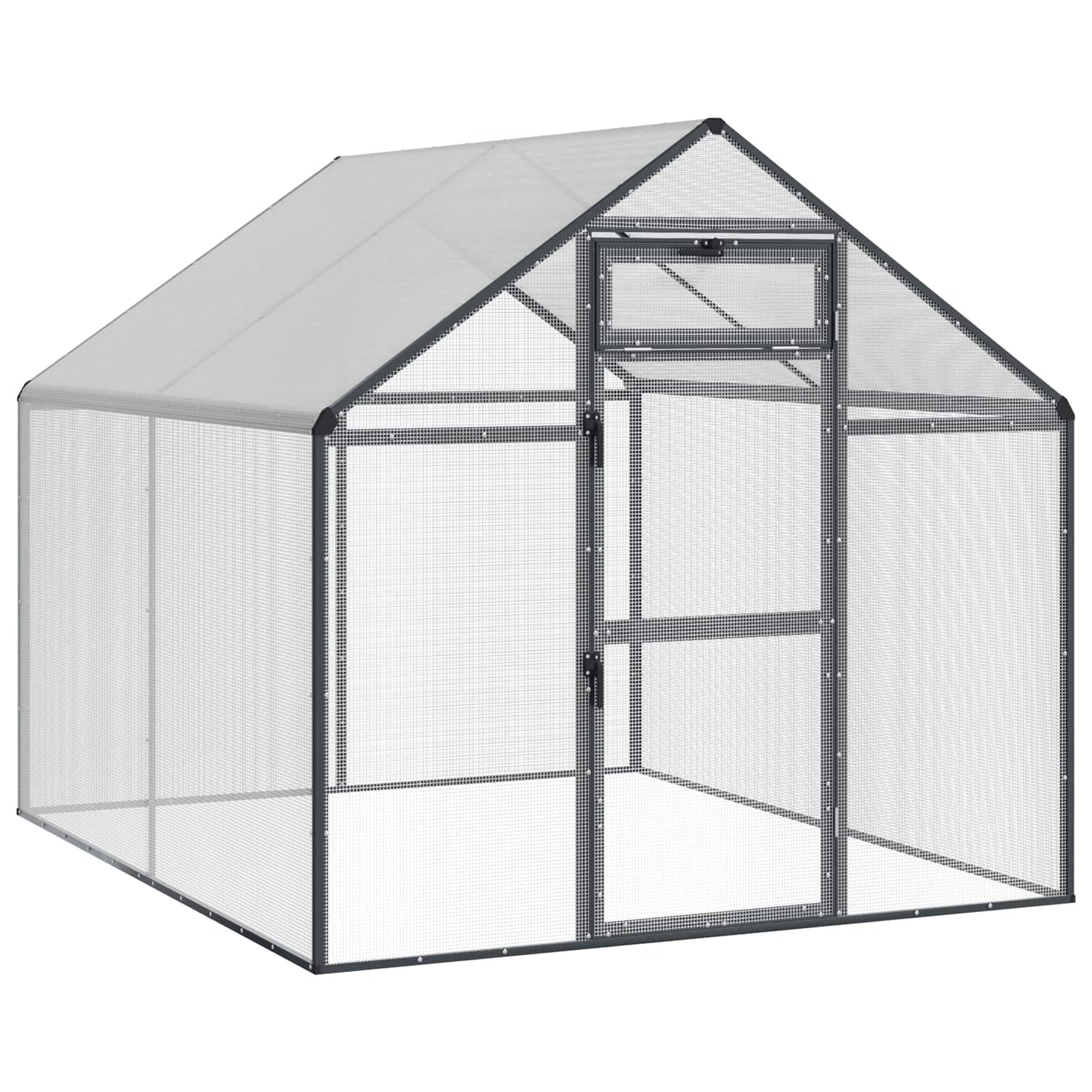 vidaXL Κλουβί Πουλιών Ανθρακί 181,5 x 221 x 173,5 εκ