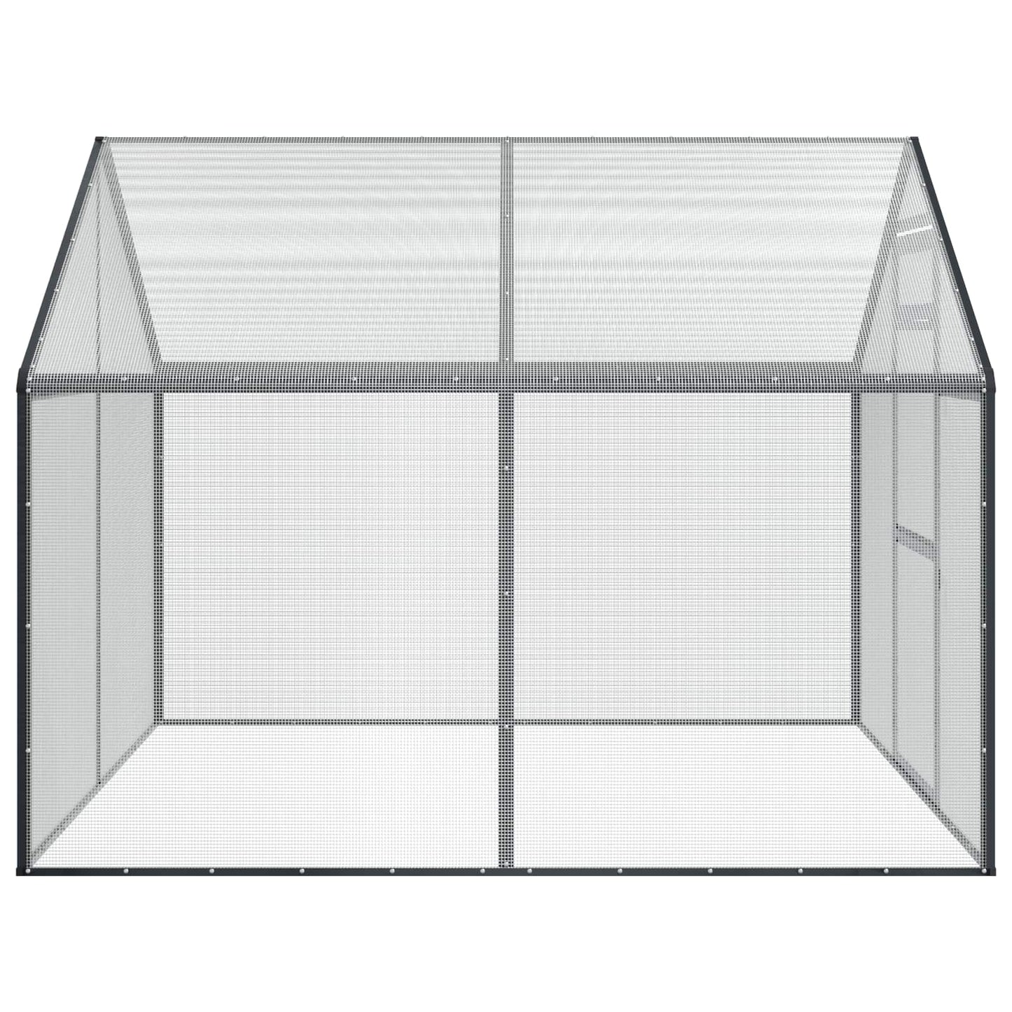 vidaXL Κλουβί Πουλιών Ανθρακί 181,5 x 221 x 173,5 εκ