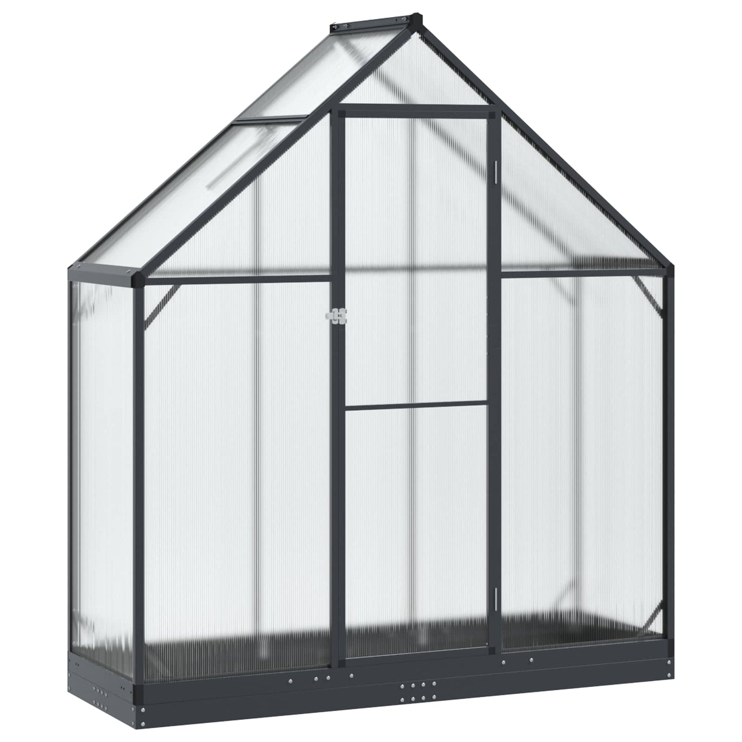 vidaXL Θερμοκήπιο Κήπου με πόρτα Ανθρακί 183,5 x 63,5 x 207 εκ.