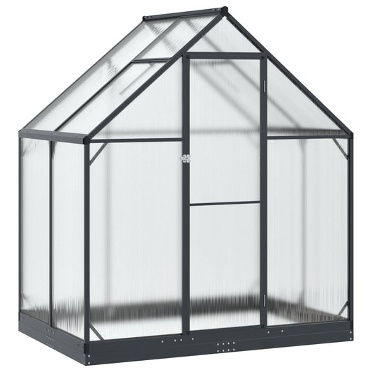 vidaXL Θερμοκήπιο Κήπου με πόρτα Ανθρακί 183,5 x 123 x 207 εκ.