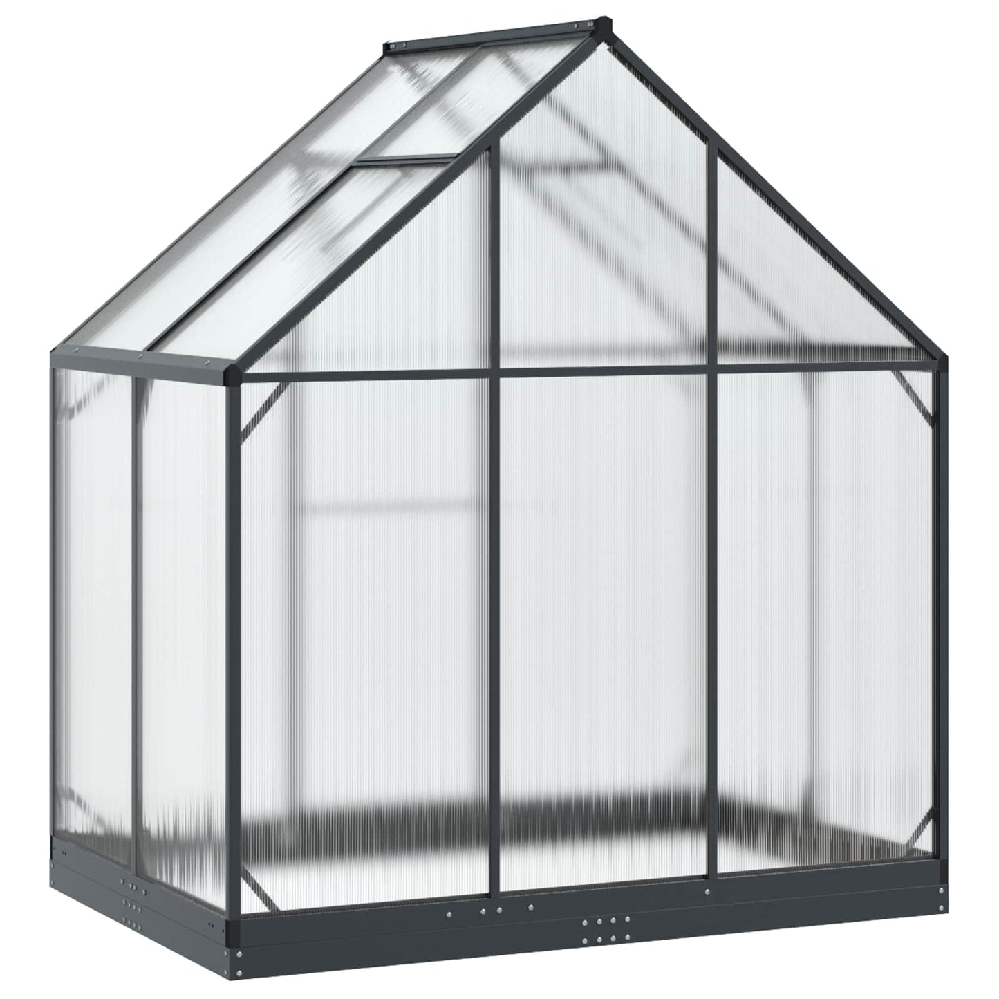 vidaXL Θερμοκήπιο Κήπου με πόρτα Ανθρακί 183,5 x 123 x 207 εκ.