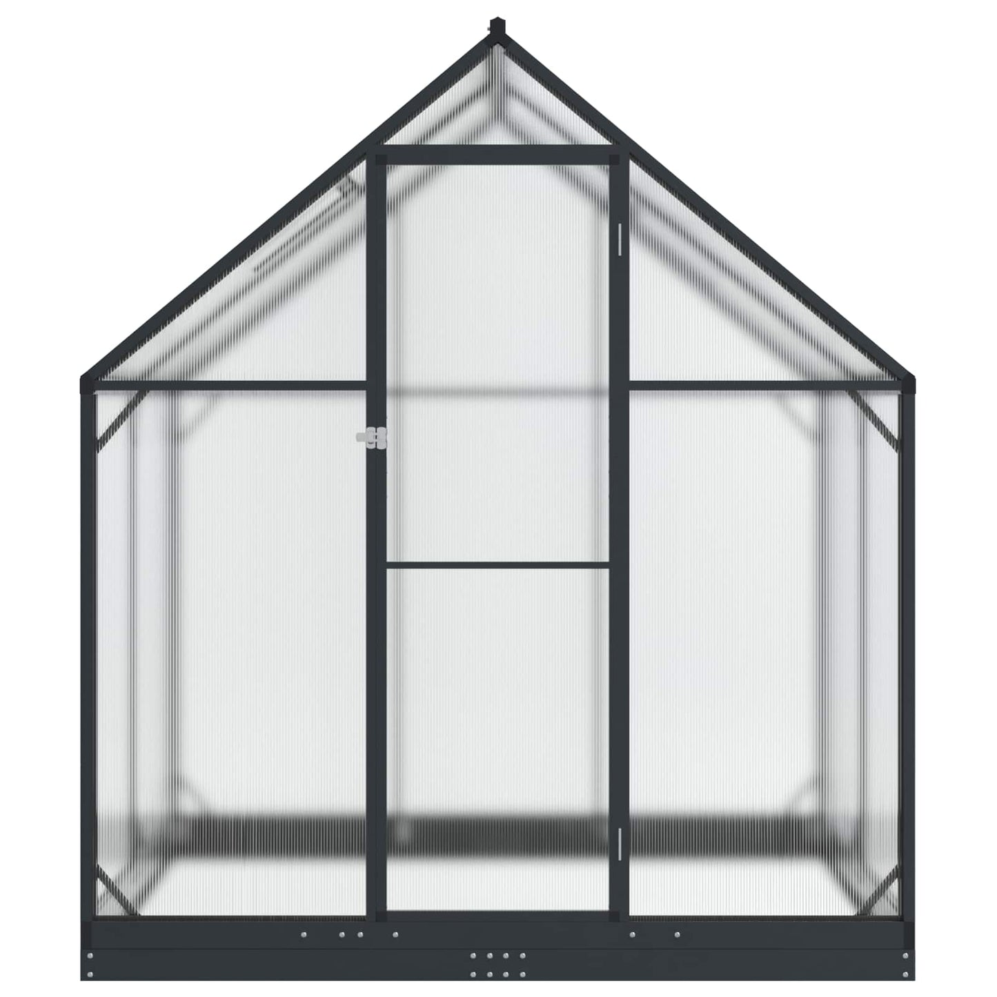 vidaXL Θερμοκήπιο Κήπου με πόρτα Ανθρακί 183,5 x 123 x 207 εκ.