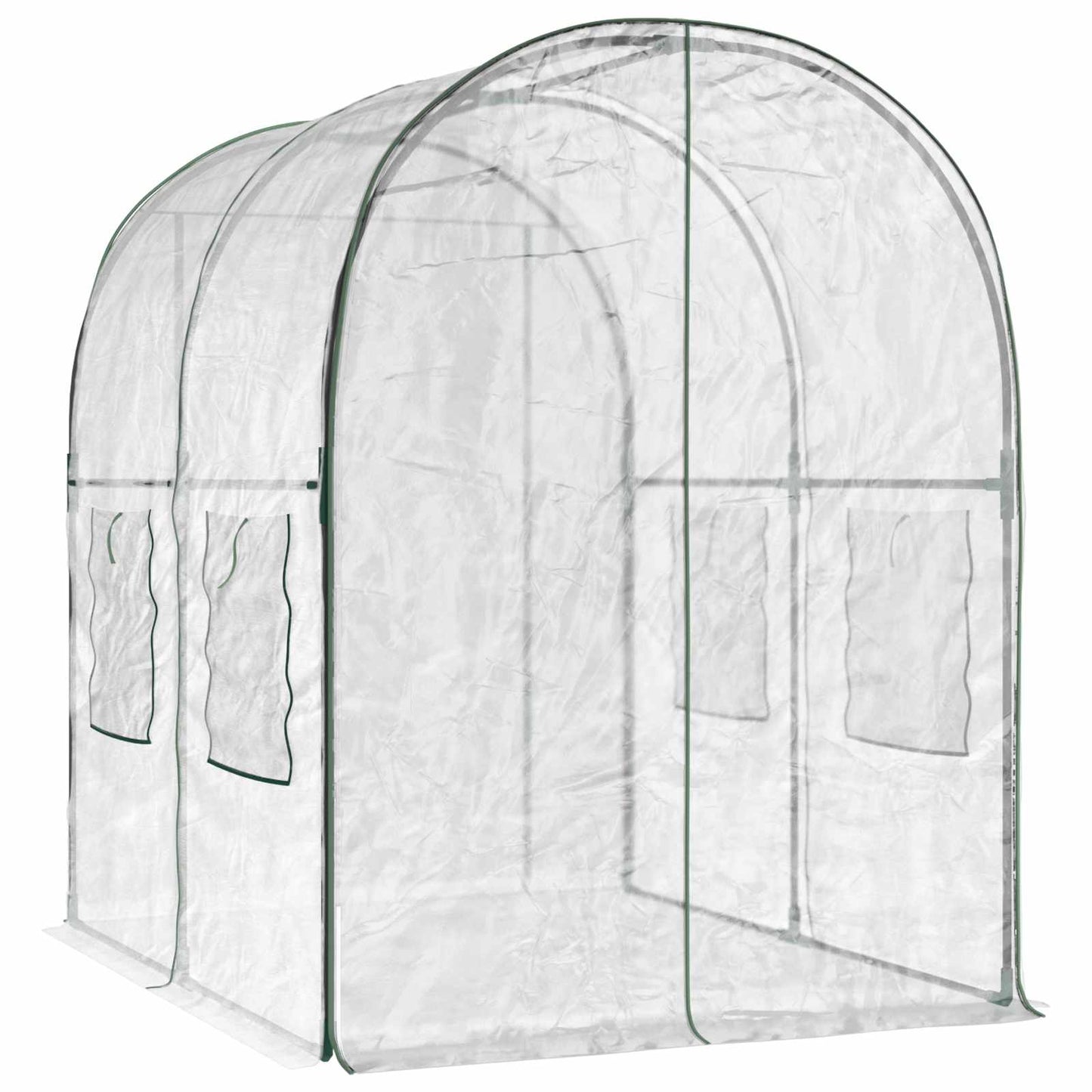 vidaXL Θερμοκήπιο με σκελετό 160 x 200 x 192,5 εκ. PVC Διαφανές