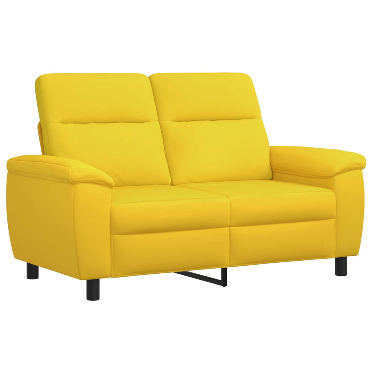 vidaXL Σετ Καναπέ 3 pcs Απαλό Κίτρινο Ύφασμα