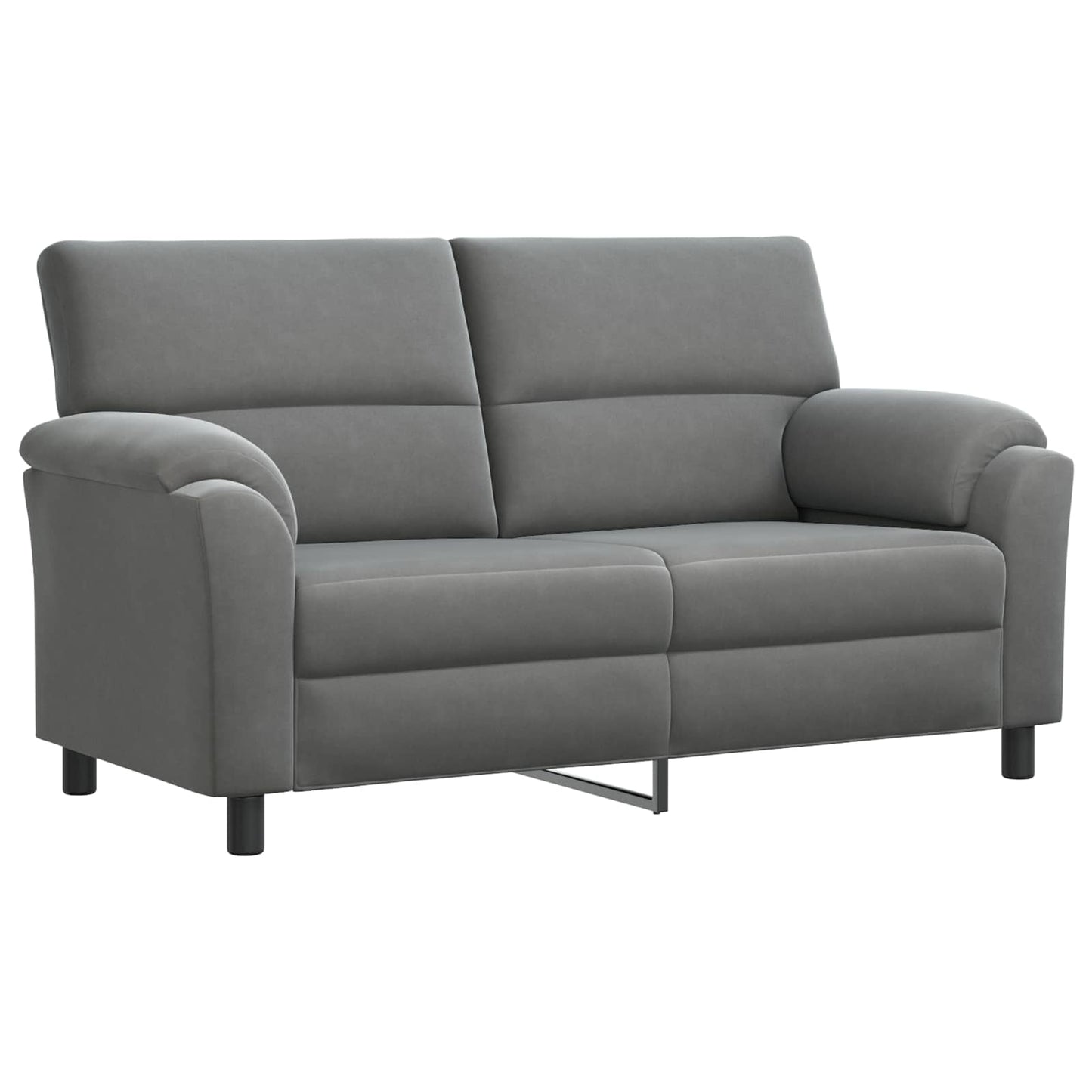 vidaXL Καναπές Σκούρο Γκρι 174 x 85 x 93 εκ Βελούδο