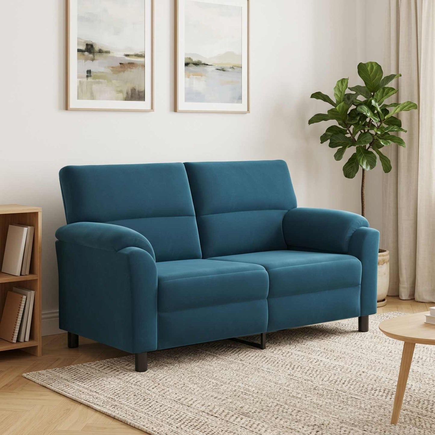 vidaXL Καναπές Μπλε 174 x 85 x 93 εκ Βελούδο