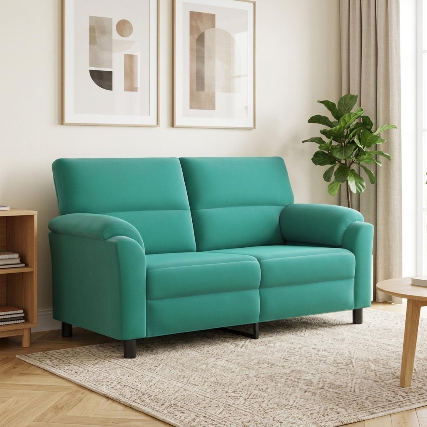 vidaXL Καναπές Τιρκουάζ 174 x 85 x 93 εκ Βελούδο