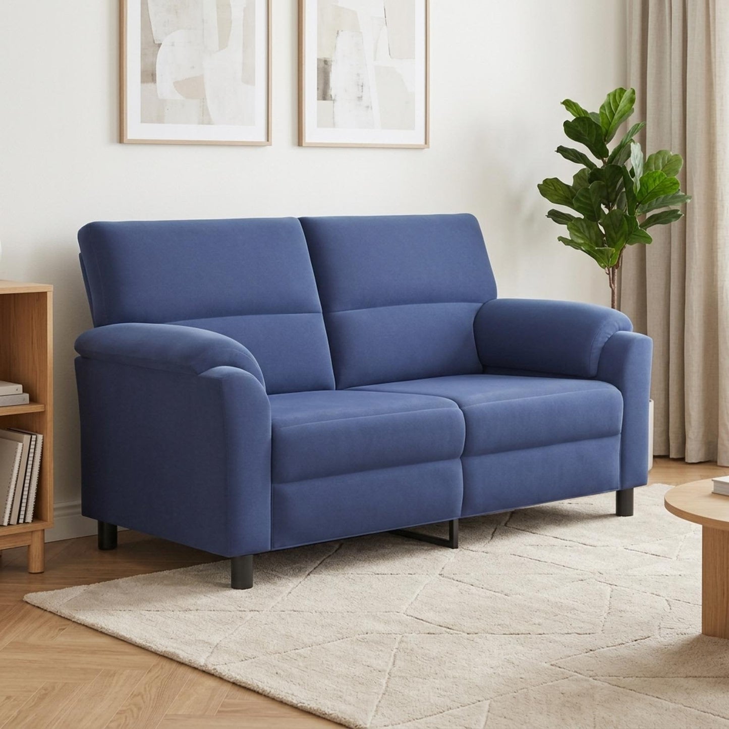 vidaXL Καναπές Μπλε Αστυνομίας 174 x 85 x 93 εκ Βελούδο