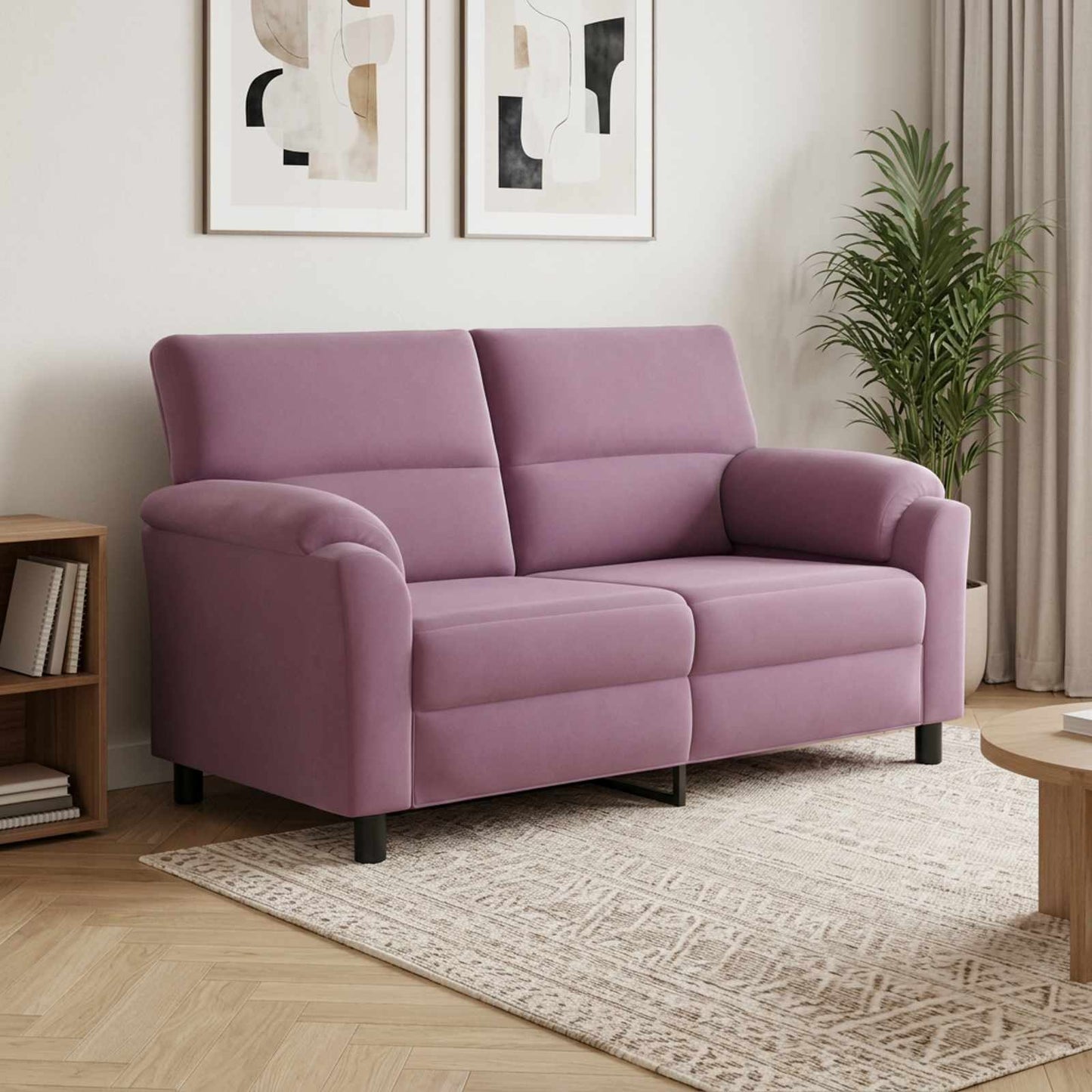 vidaXL Καναπές Μοβ 174 x 85 x 93 εκ Βελούδο