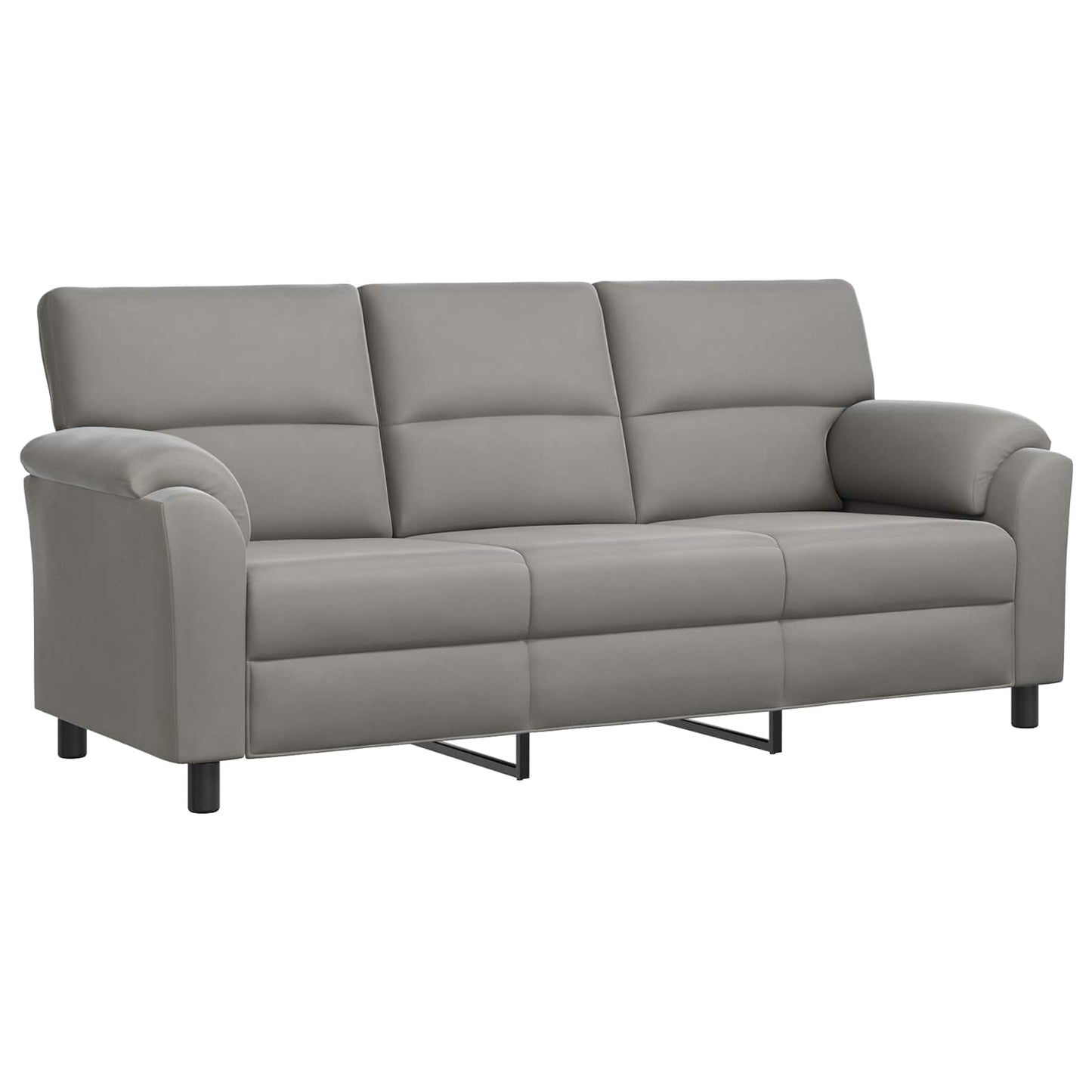 vidaXL Καναπές Ανοιχτό γκρι 214 x 85 x 93 εκ Βελούδο