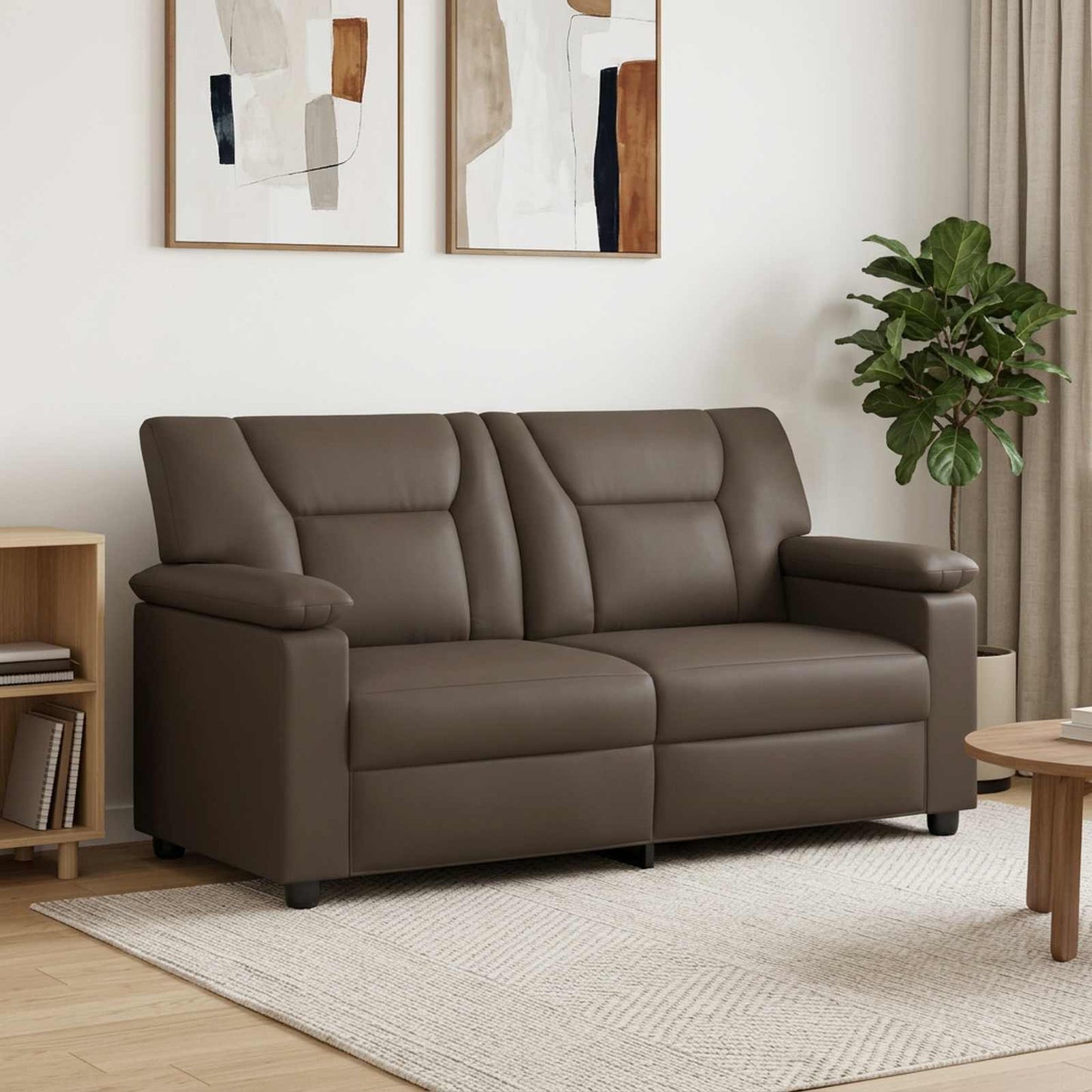 vidaXL Καναπές Γκρι 171 x 85 x 93 εκ. Τεχνητό Δέρμα