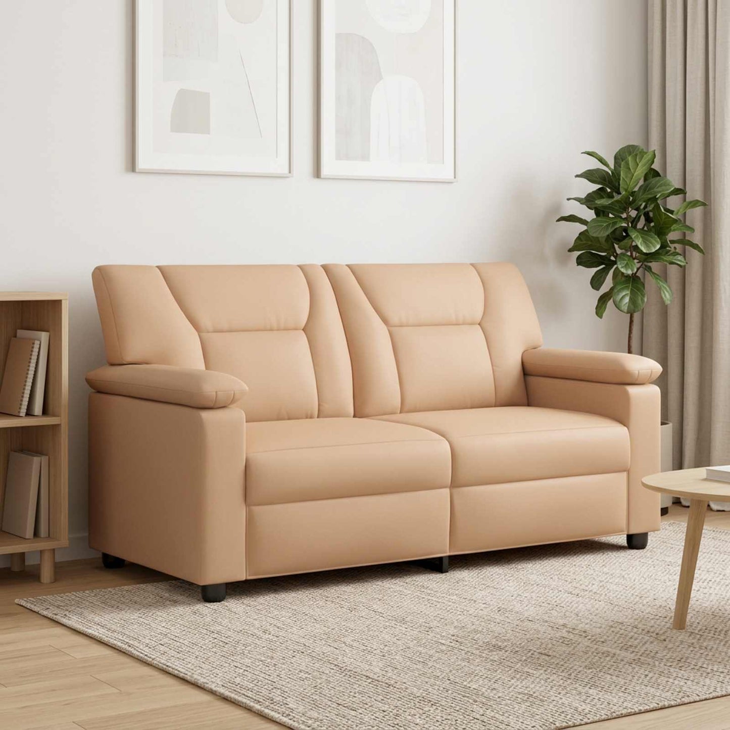 vidaXL Καναπές Καπουτσίνο 171 x 85 x 93 εκ. Τεχνητό Δέρμα