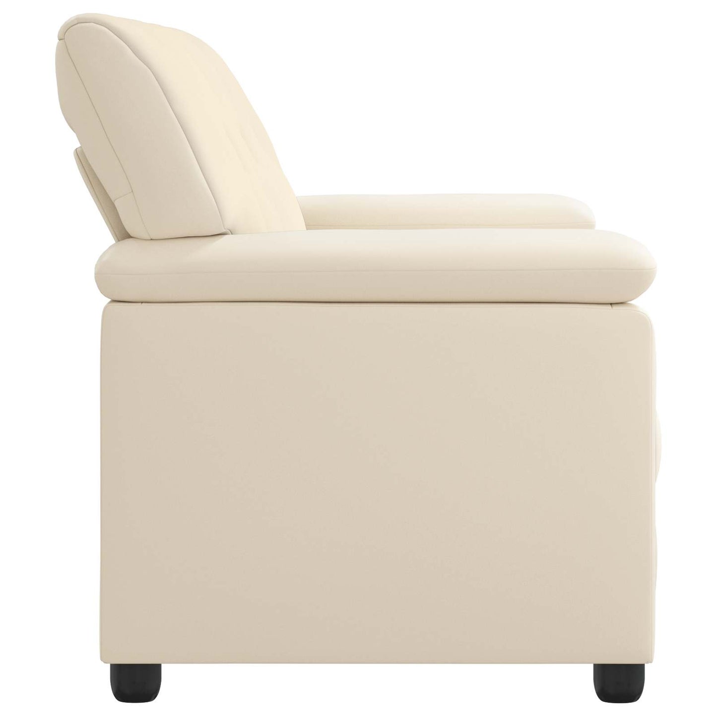 vidaXL Καναπές Κρεμ 191 x 85 x 93 εκ. Τεχνητό Δέρμα