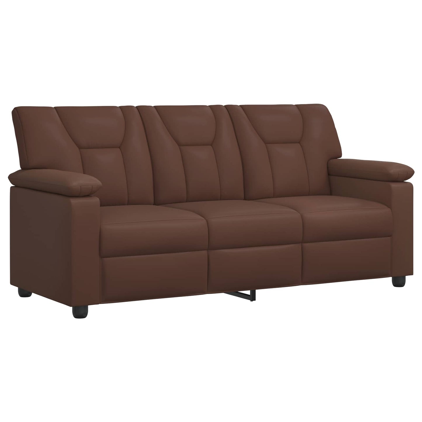 vidaXL Καναπές Καφέ 191 x 85 x 93 εκ. Τεχνητό Δέρμα