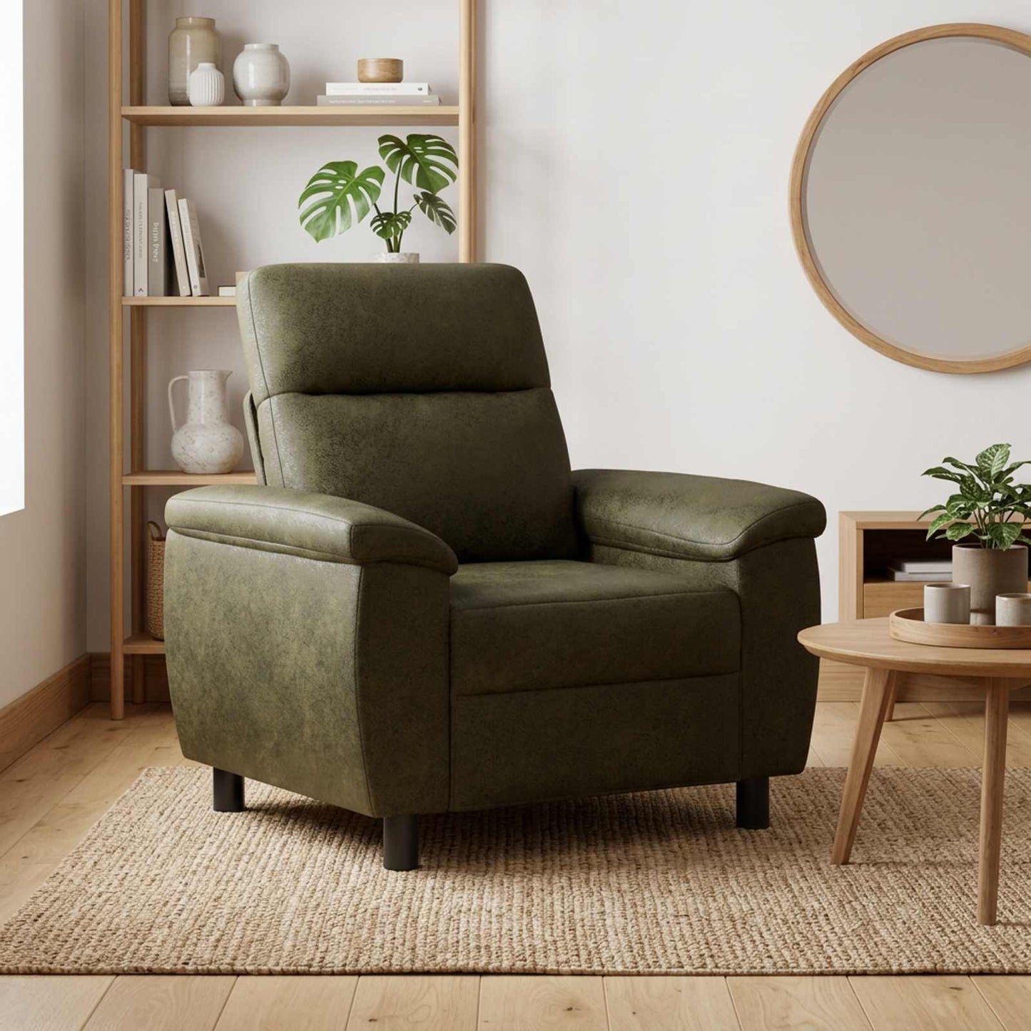 vidaXL Καναπές Στρατιωτικό Πράσινο 95 x 90 x 95 εκ