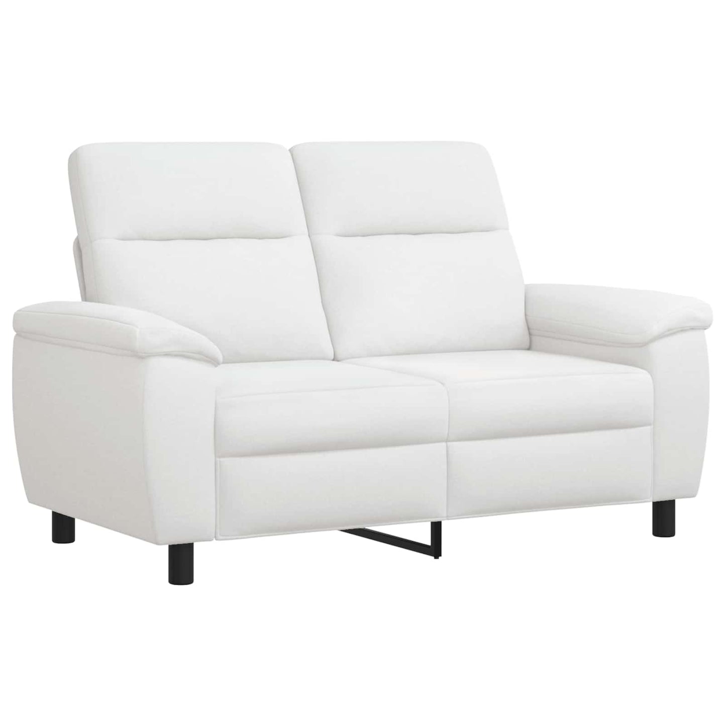vidaXL Καναπές Λευκό 158 x 90 x 95 εκ Ύφασμα