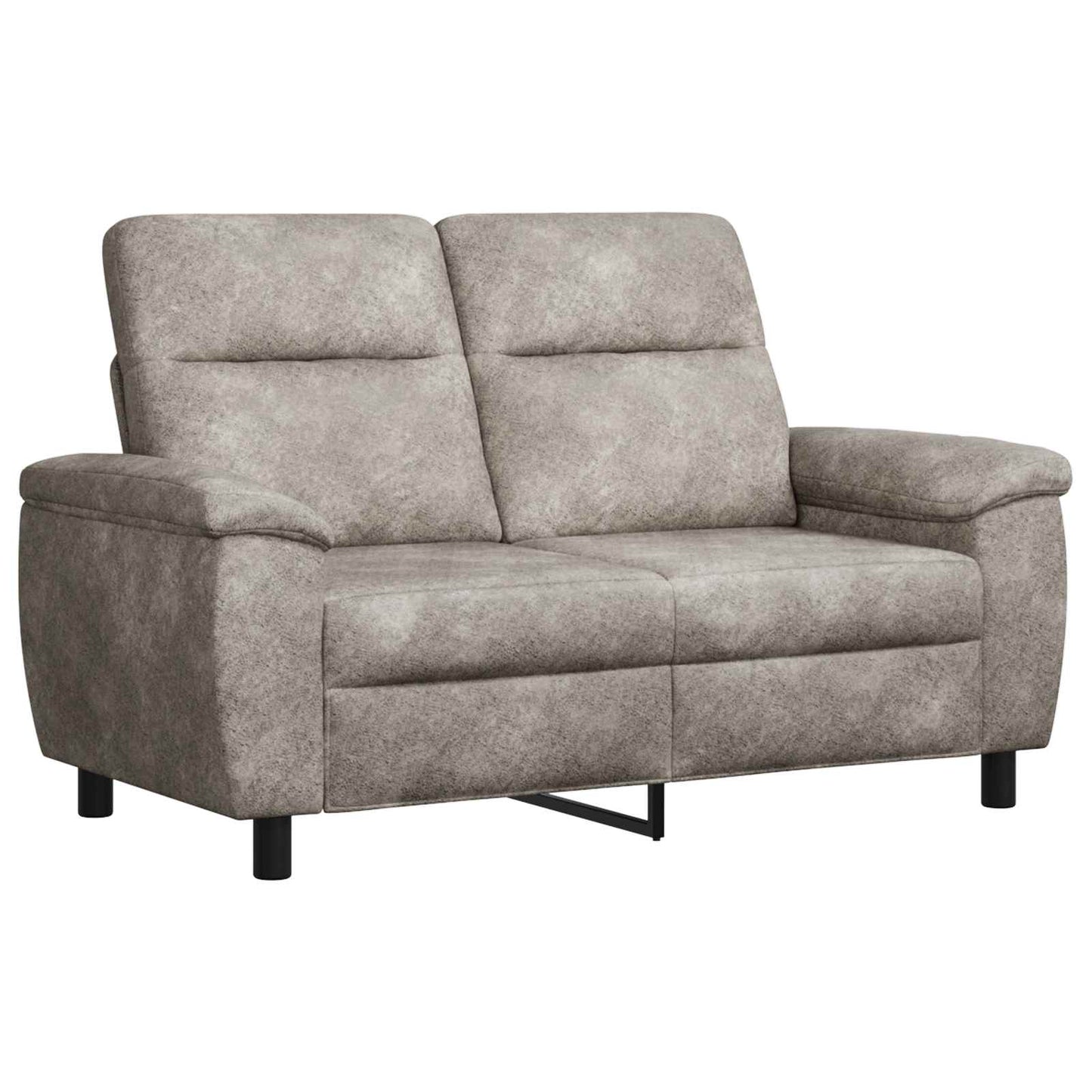 vidaXL Καναπές Ανοιχτό γκρι 158 x 90 x 95 εκ Φιλικό Δερμάτινο Σουέντ