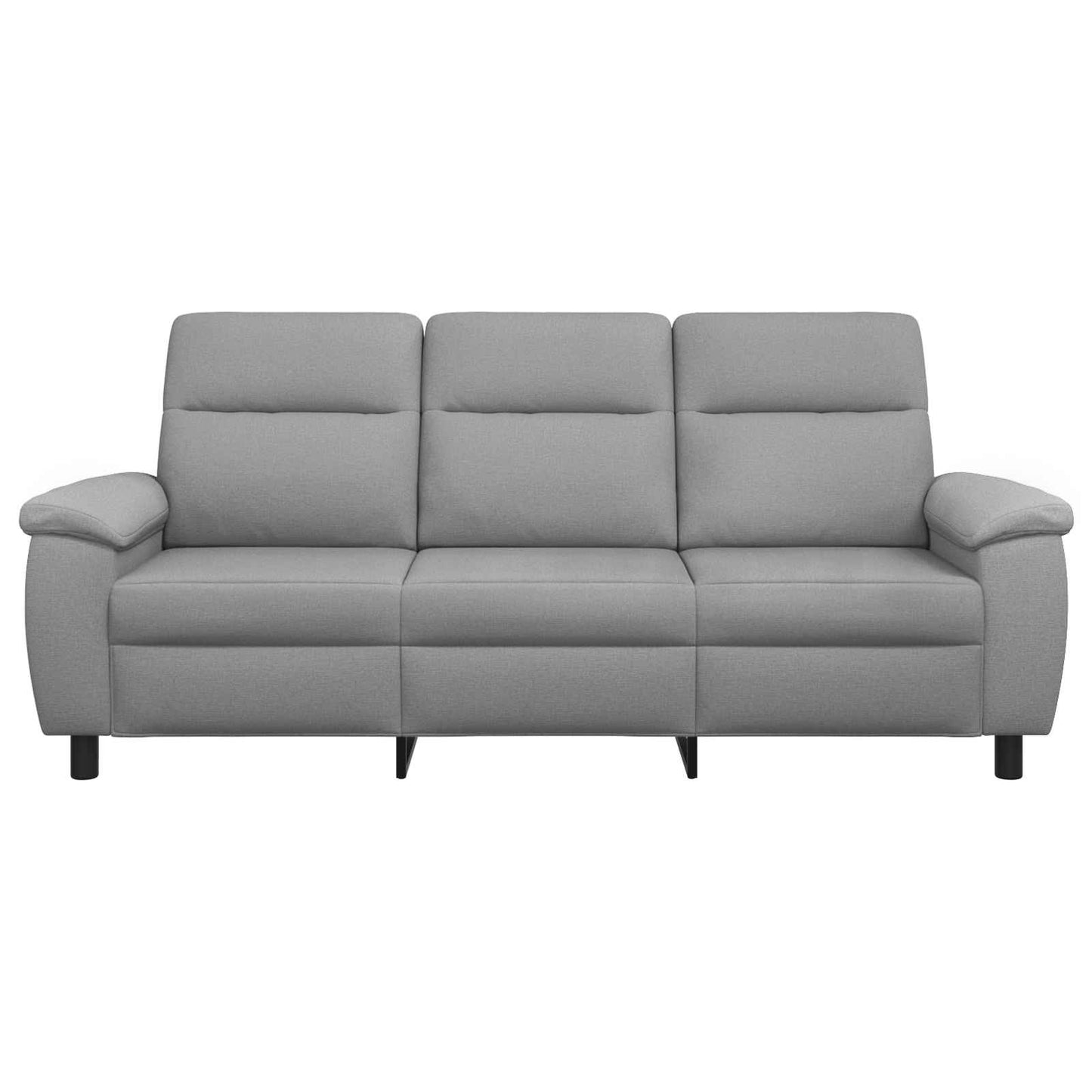 vidaXL Καναπές Ανοιχτό γκρι 214 x 90 x 95 εκ. Ύφασμα