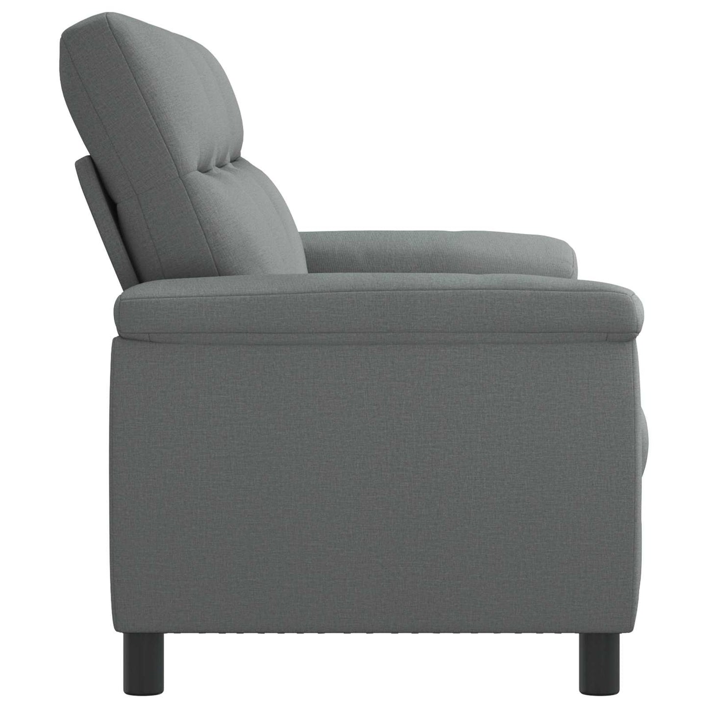 vidaXL Καναπές Σκούρο Γκρι 214 x 90 x 95 εκ. Ύφασμα