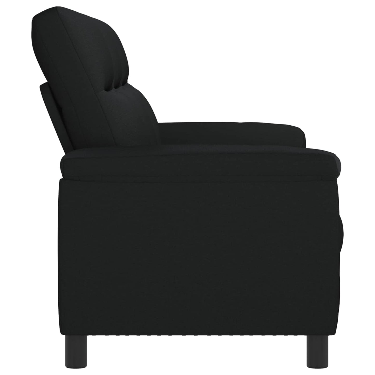 vidaXL Καναπές Μαύρο 214 x 90 x 95 εκ. Ύφασμα