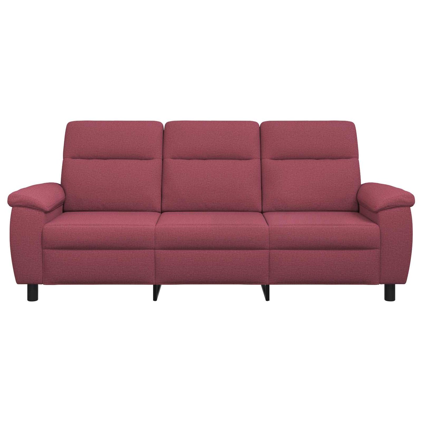 vidaXL Καναπές Κόκκινο 214 x 90 x 95 εκ. Ύφασμα