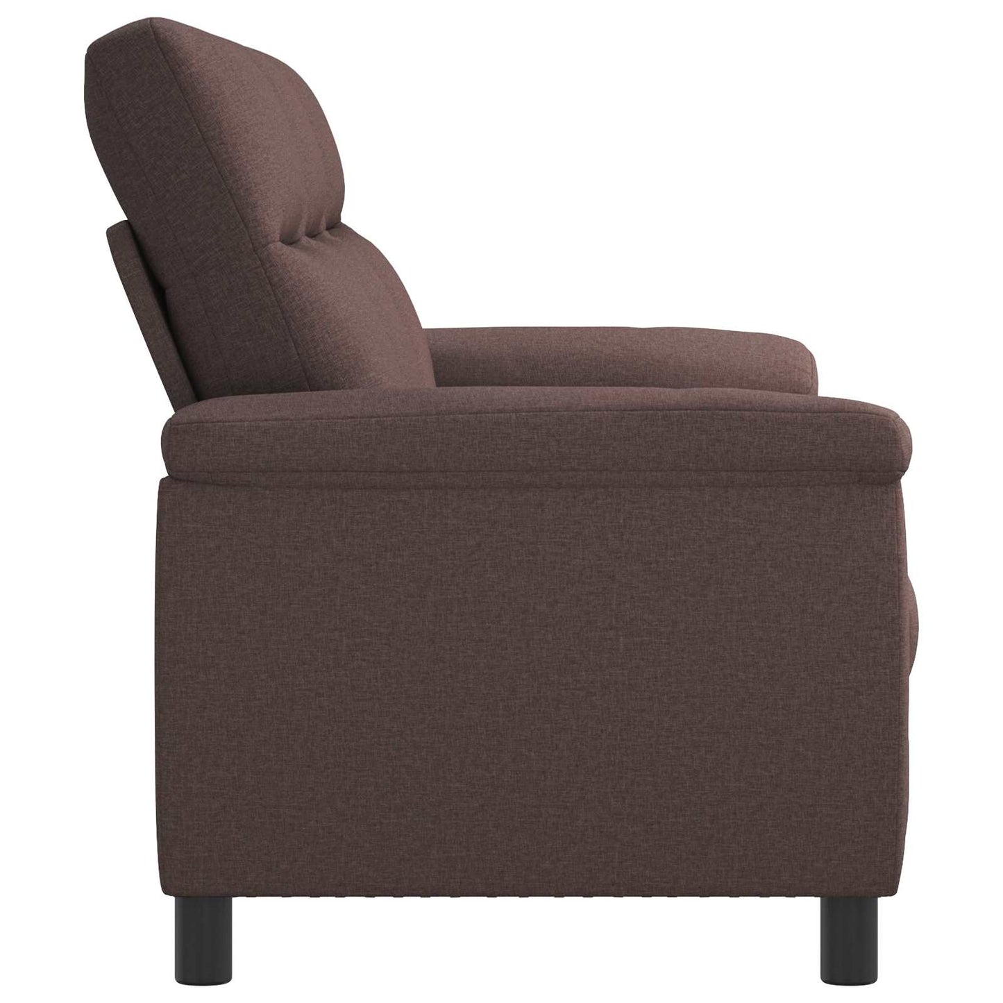 vidaXL Καναπές Σκούρο Καφέ 214 x 90 x 95 εκ. Ύφασμα