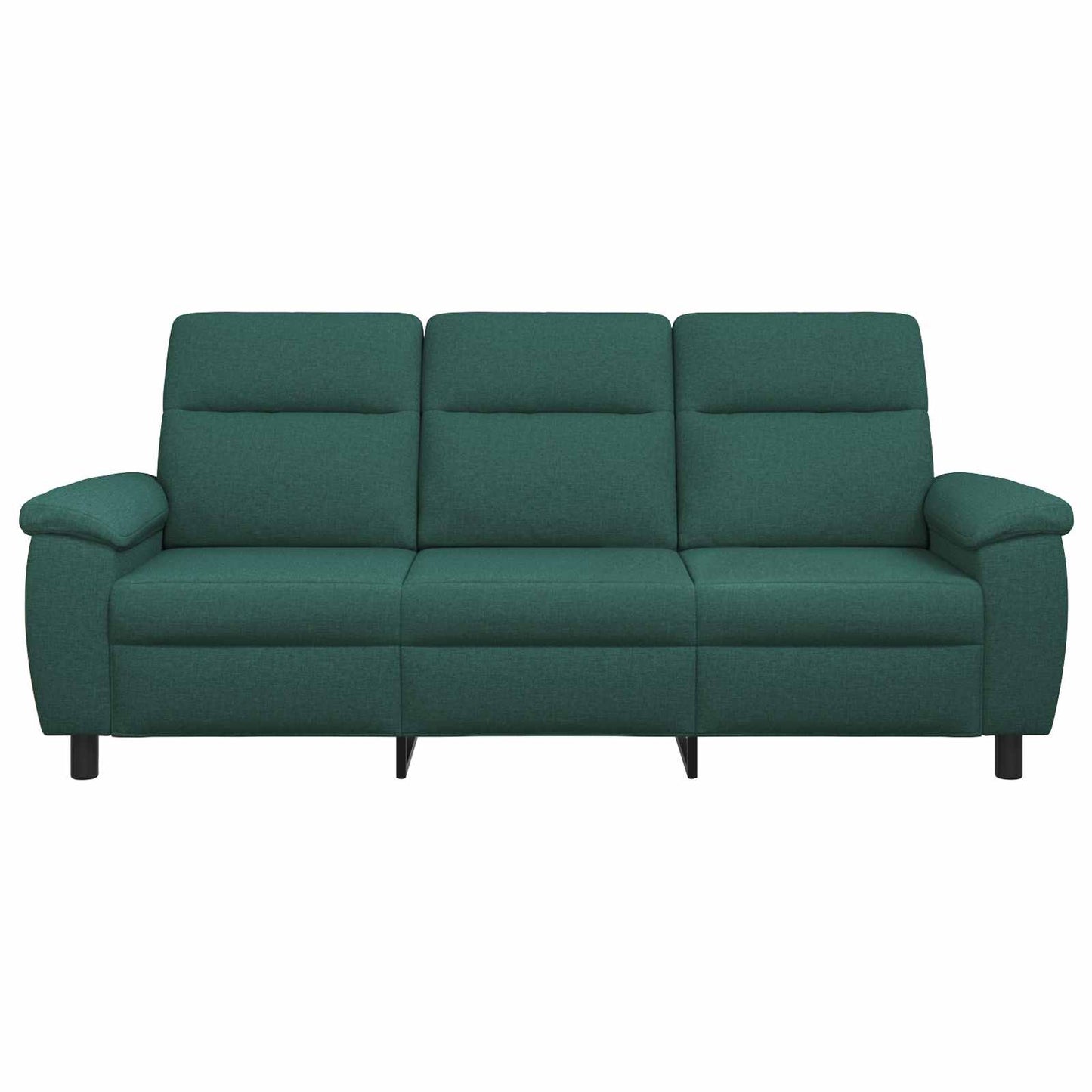 vidaXL Καναπές Σκούρο Πράσινο 214 x 90 x 95 εκ. Ύφασμα