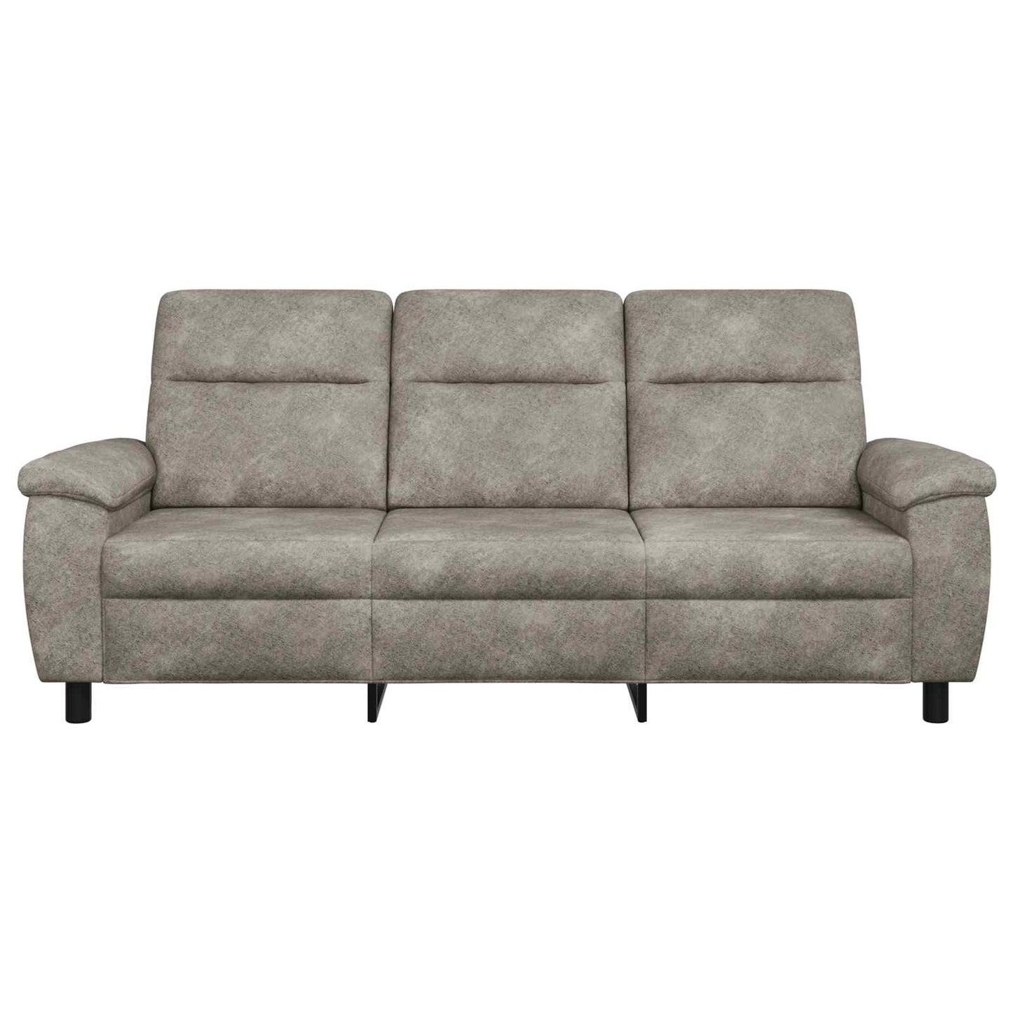 vidaXL Καναπές Ανοιχτό γκρι 214 x 90 x 95 εκ. Φιλικό Δερμάτινο Σουέντ