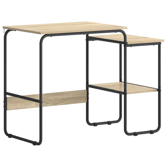 vidaXL Γραφείο με αποθηκευτικό χώρο Sonoma Δρυς 100 x 50 x 75 cm
